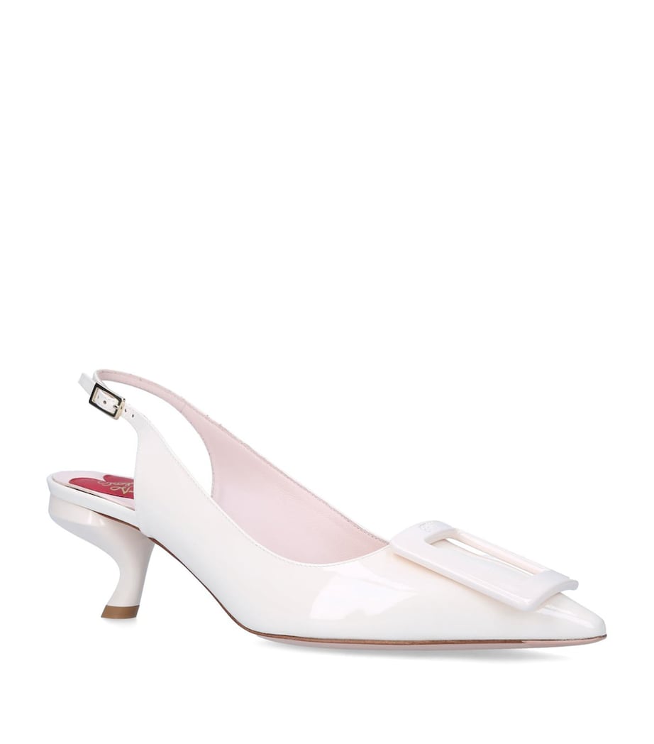 Roger Vivier Virgule Slingback Pumps 55 Bone Image 1