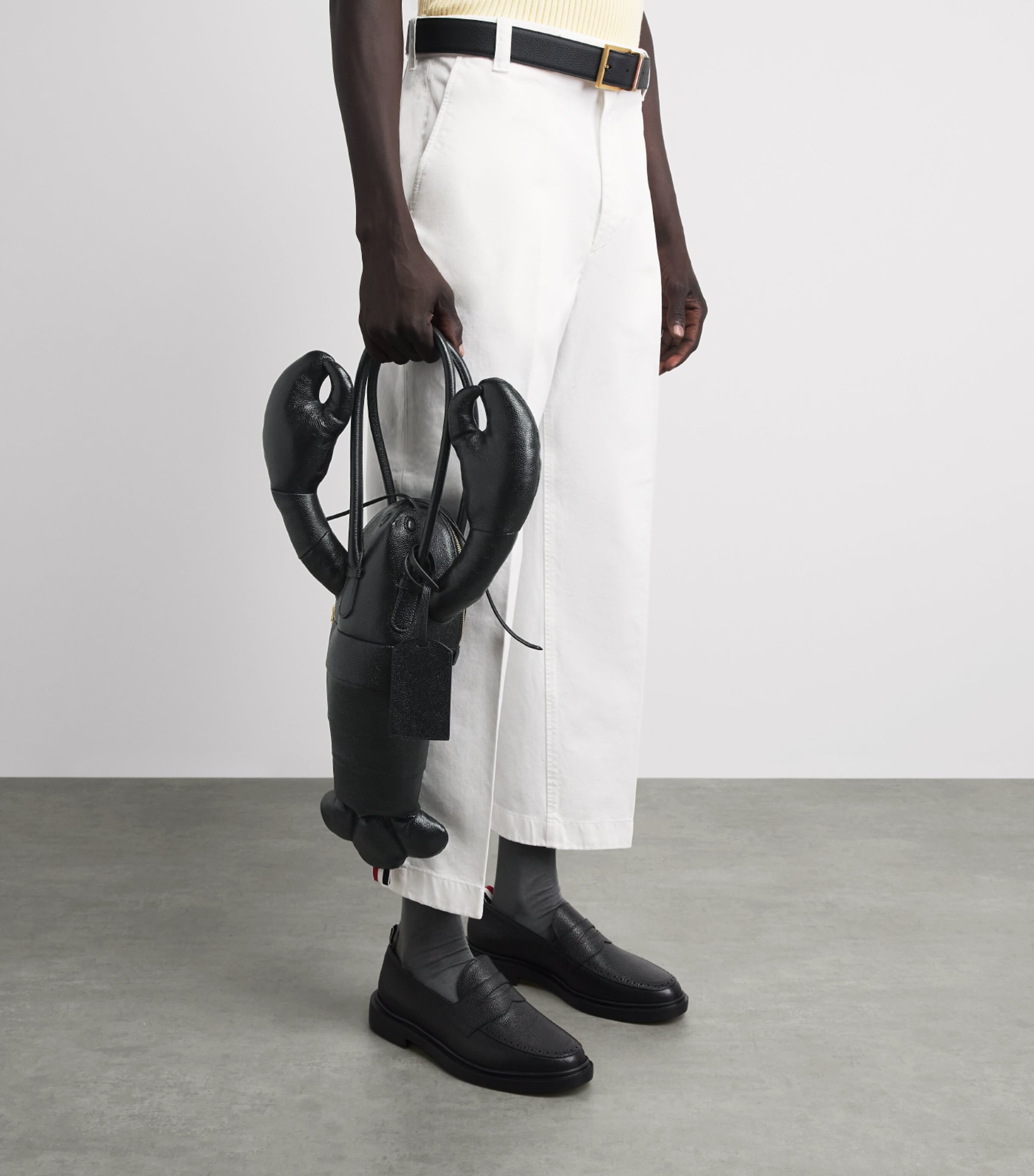 Thom Browne Pebble Grain Leather Lobster Bag Black Image 2