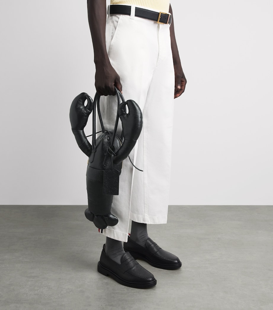 Thom Browne Pebble Grain Leather Lobster Bag Black Image 2