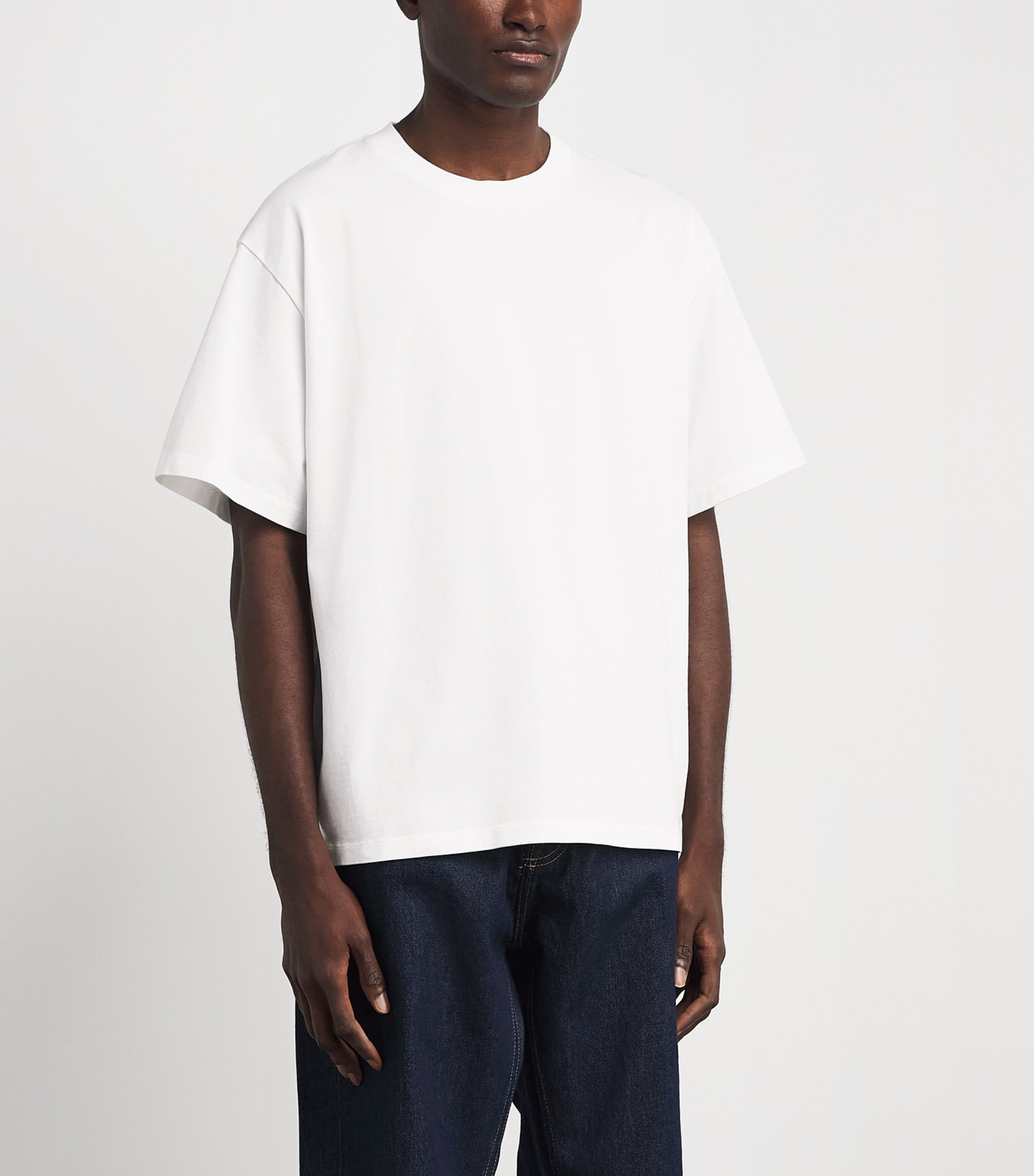 Sandro Paris Mens Cotton Oversized T-Shirt White Image 4