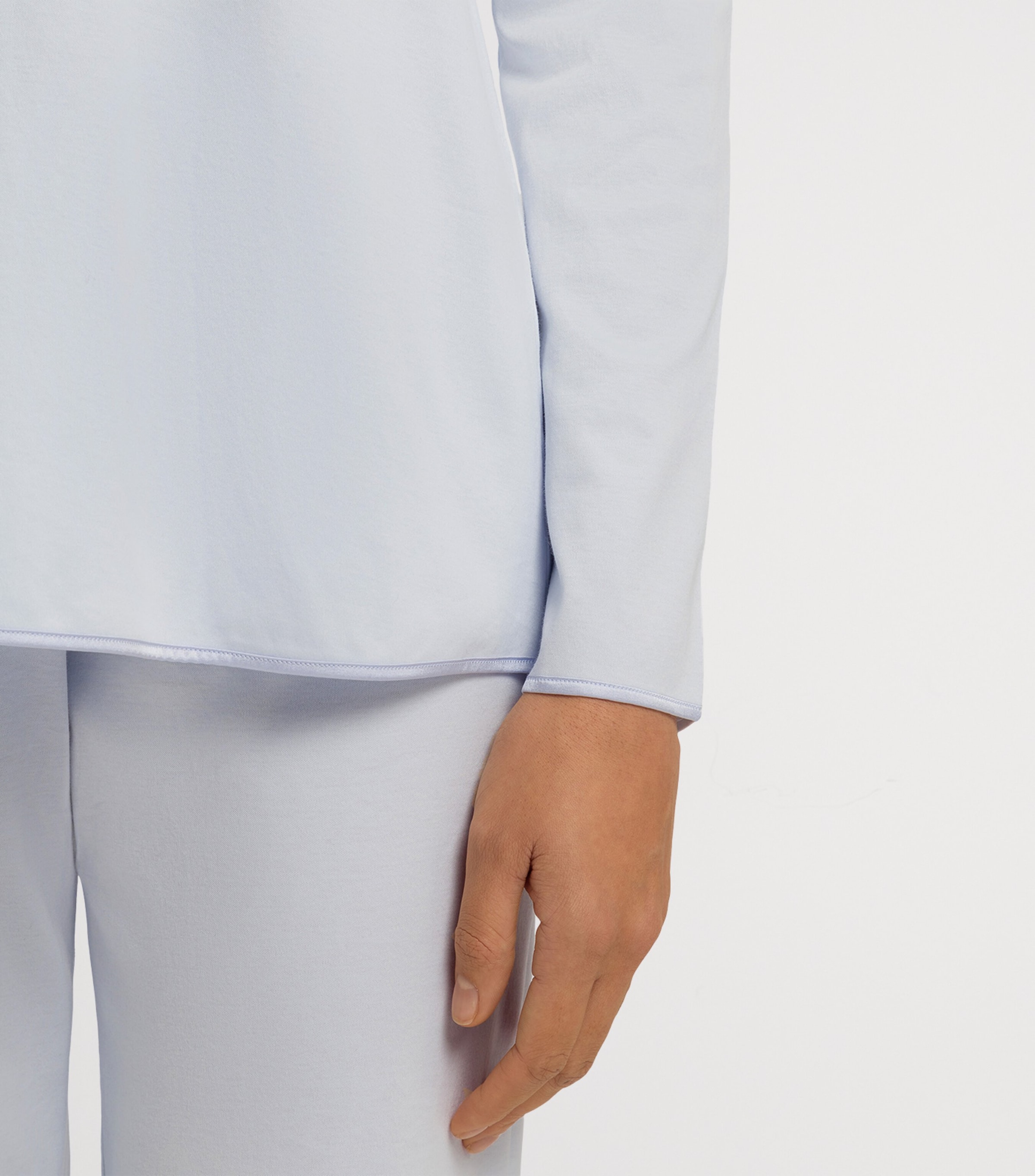 Cotton Long-Sleeve Pyjama Set POWDER BLUE Image 6