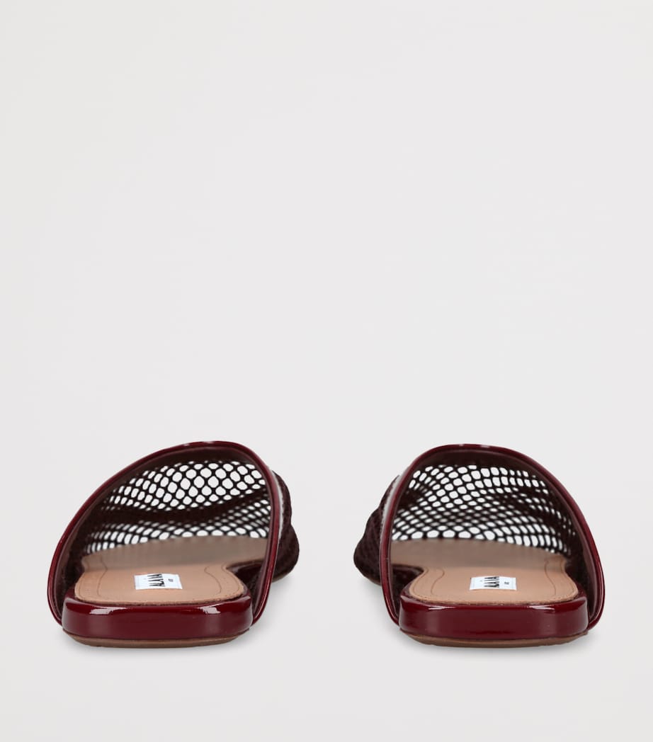 Fishnet Mules WINE Image 2