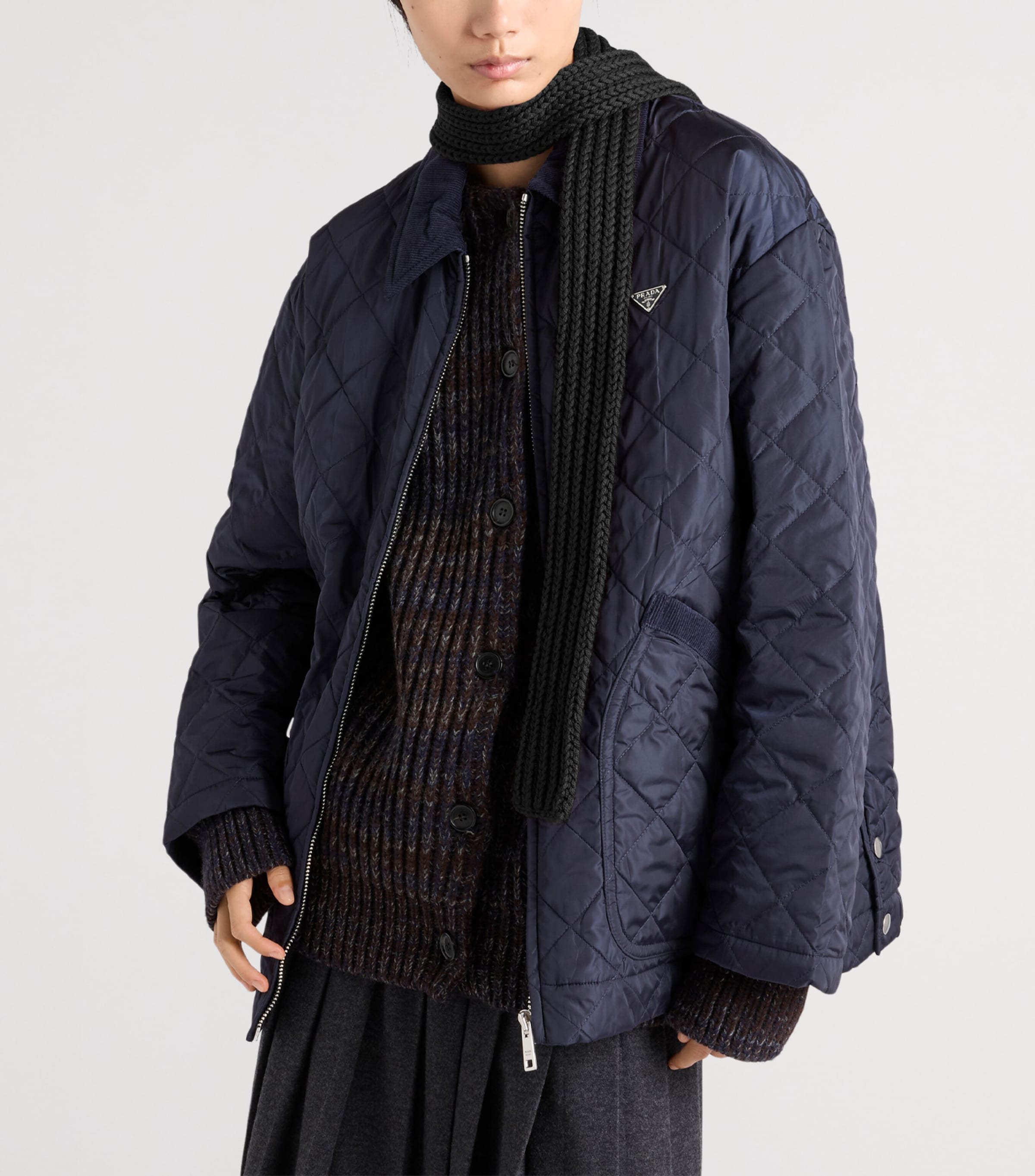 Wool Logo Scarf F0002 Image 3