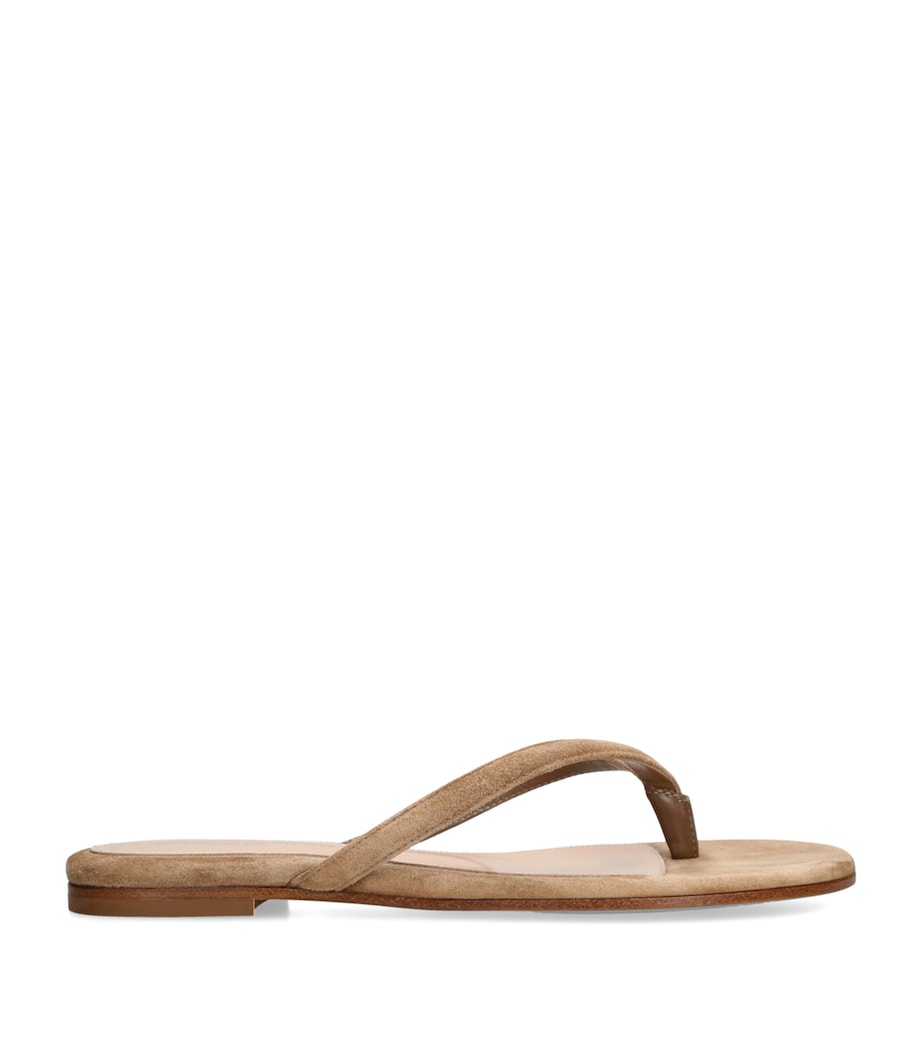 Suede Calypso Sandals CAMEL Image 1