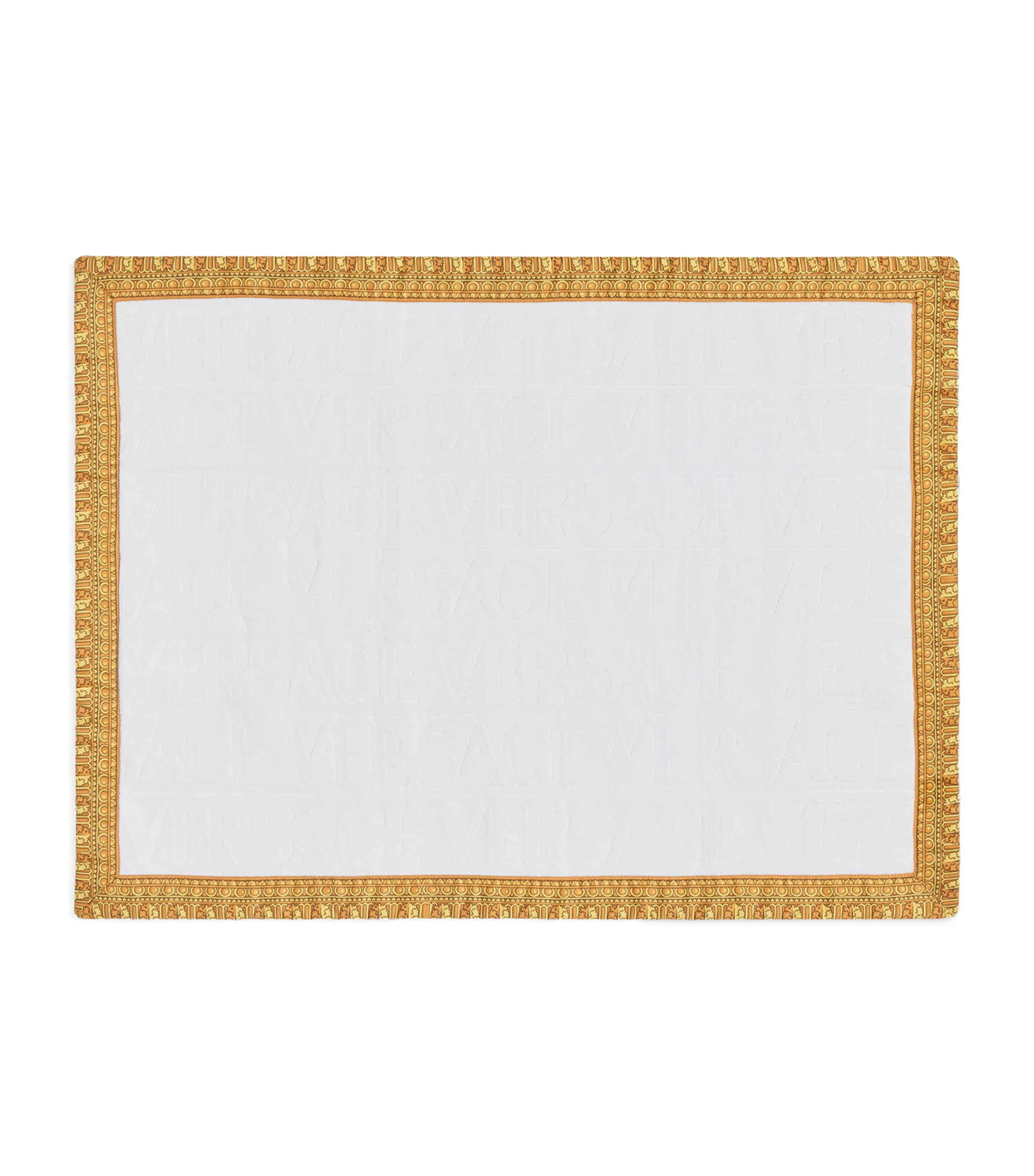 Shop Versace I ♡ Baroque Bath Mat In White