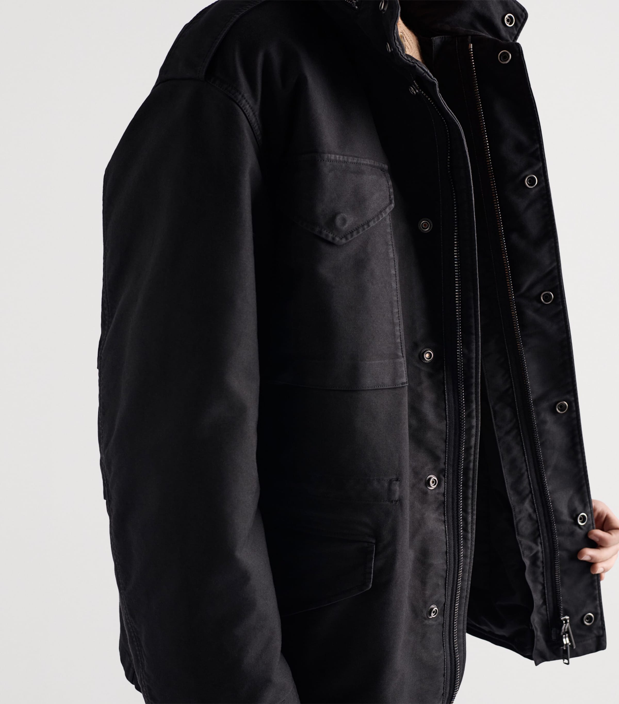 Midweight Cotton-Down Field Jacket F0002 Image 4