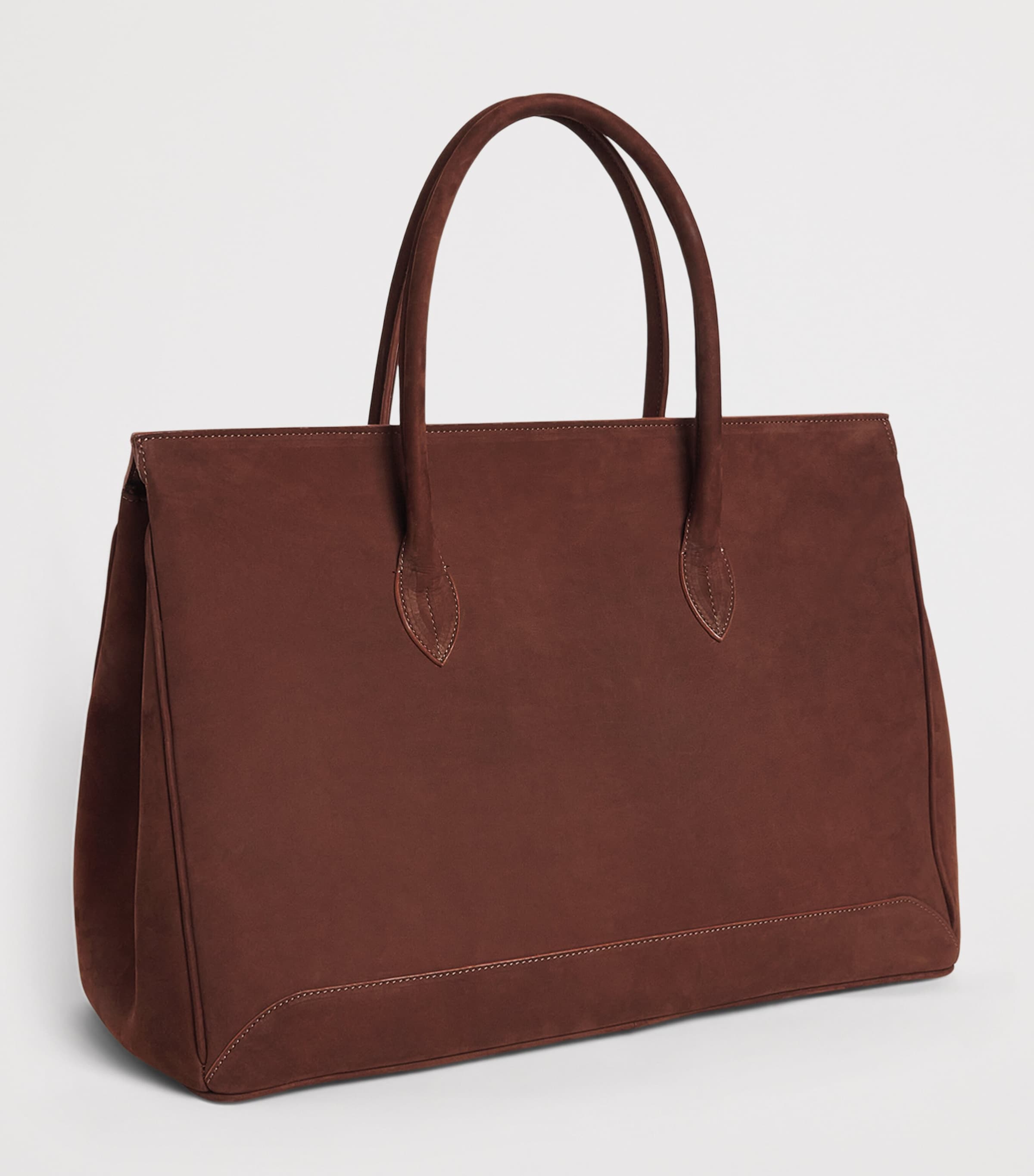 Colombo Suede Holdall Bag Dark Wine Image 3