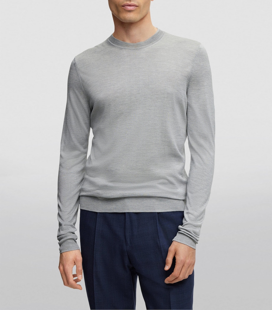 BOSS Mens Silk Sweater Image 3