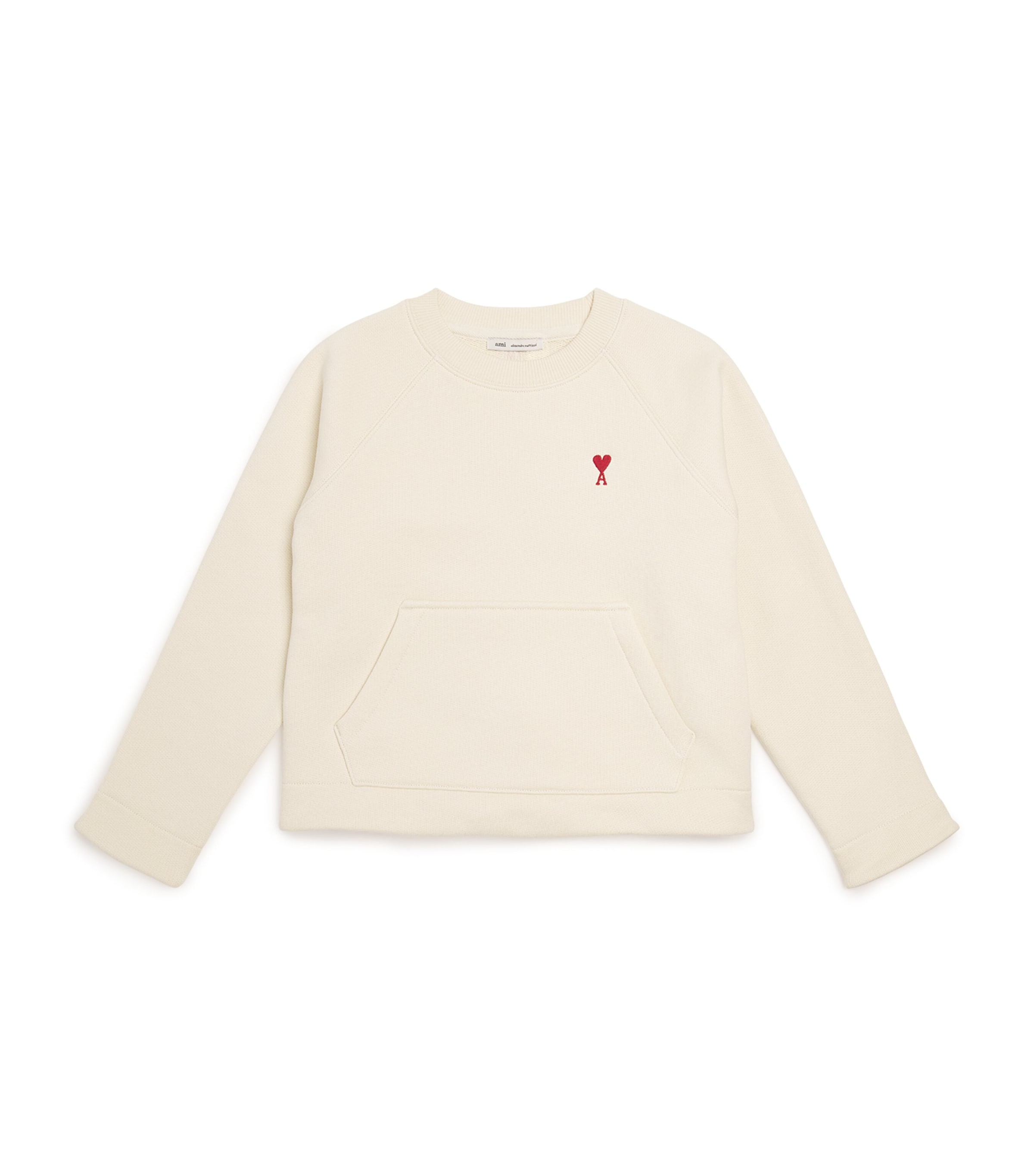 Ami Alexandre Mattiussi Cotton Ami De Coeur Sweatshirt In White