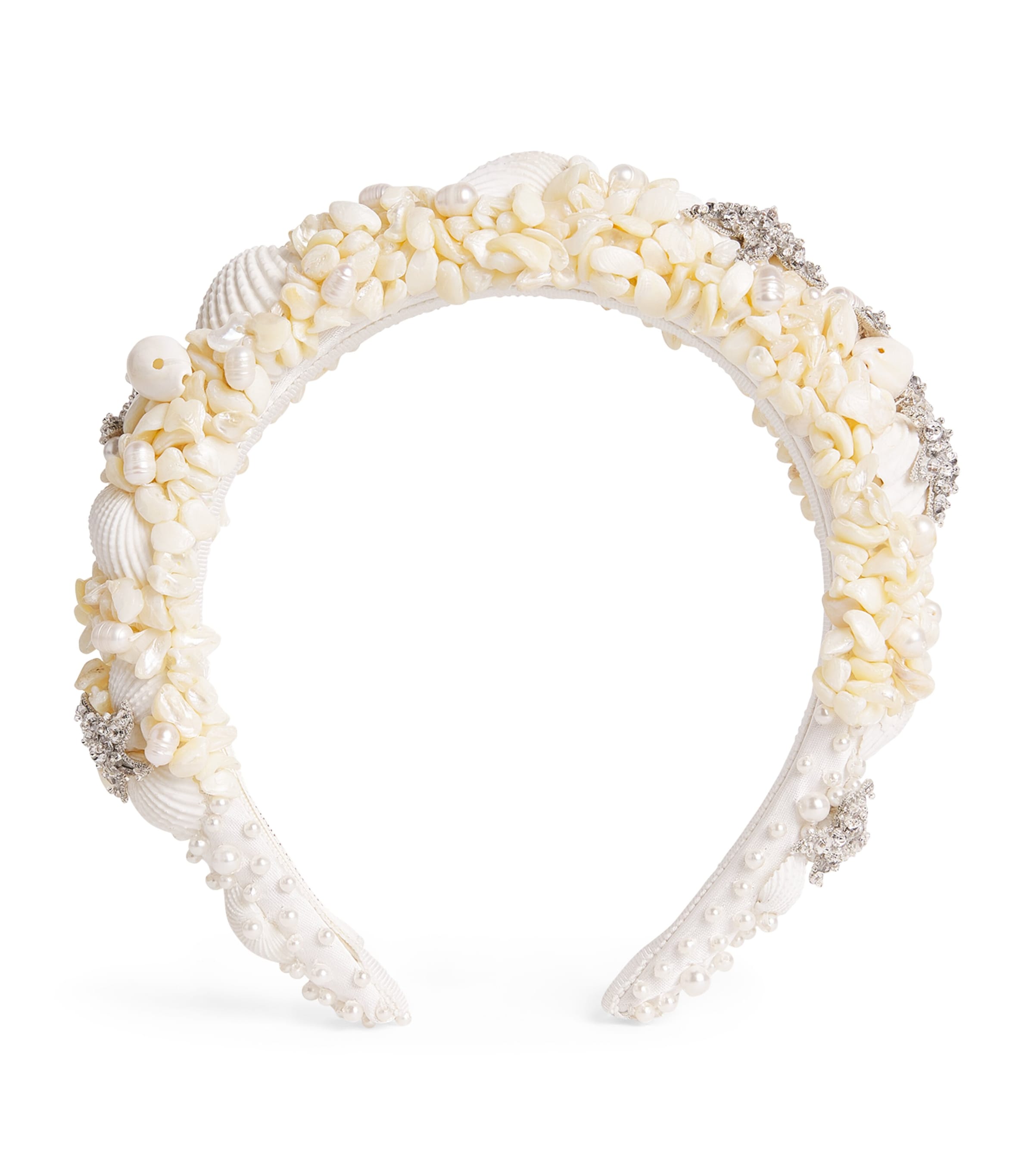 Jennifer Behr Embellished Stellamaris Headband In Neutral