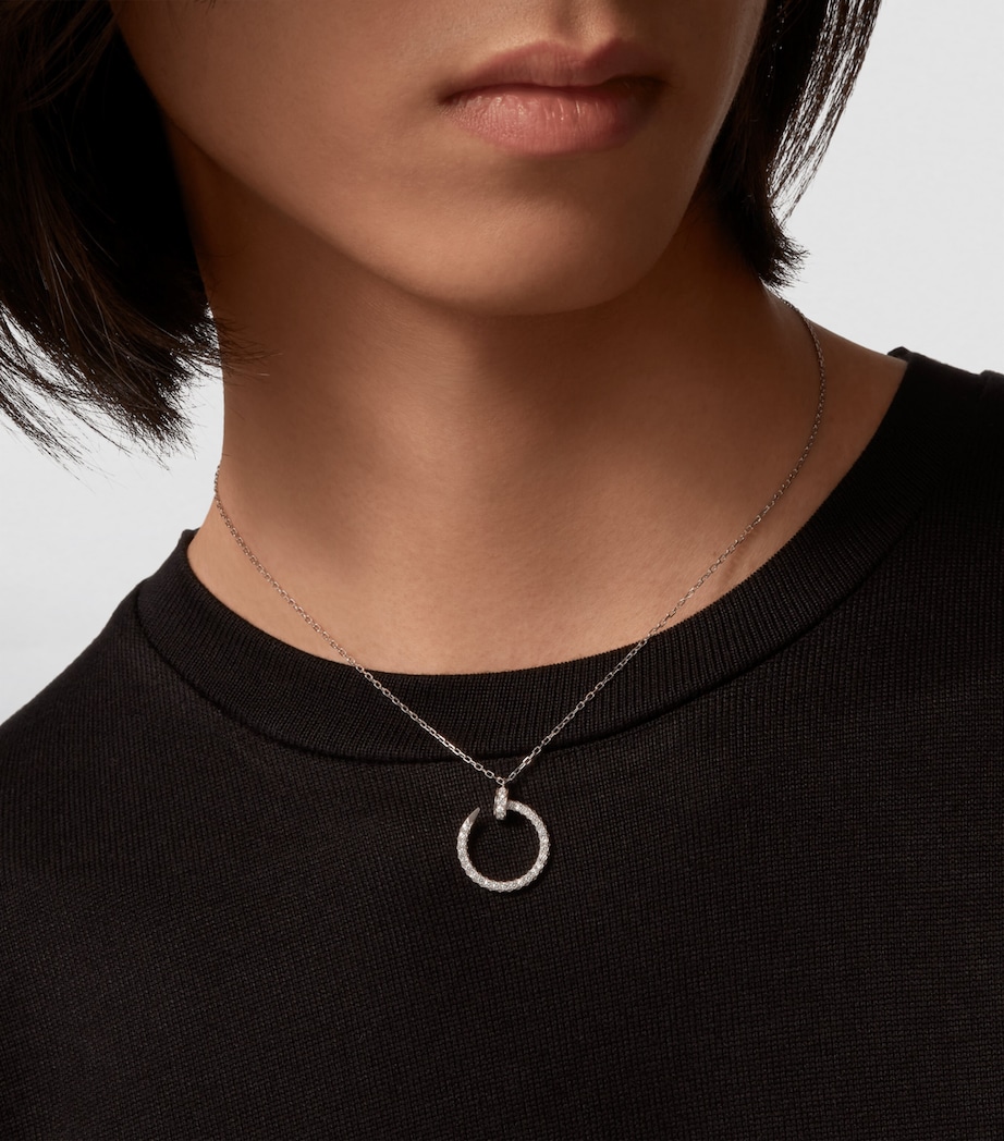 White Gold and Diamond Juste un Clou Necklace WHITE GOLD Image 6