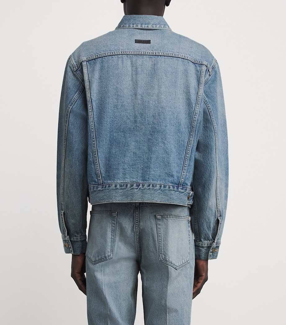 Denim Trucker Jacket LIGHT INDIGO Image 4