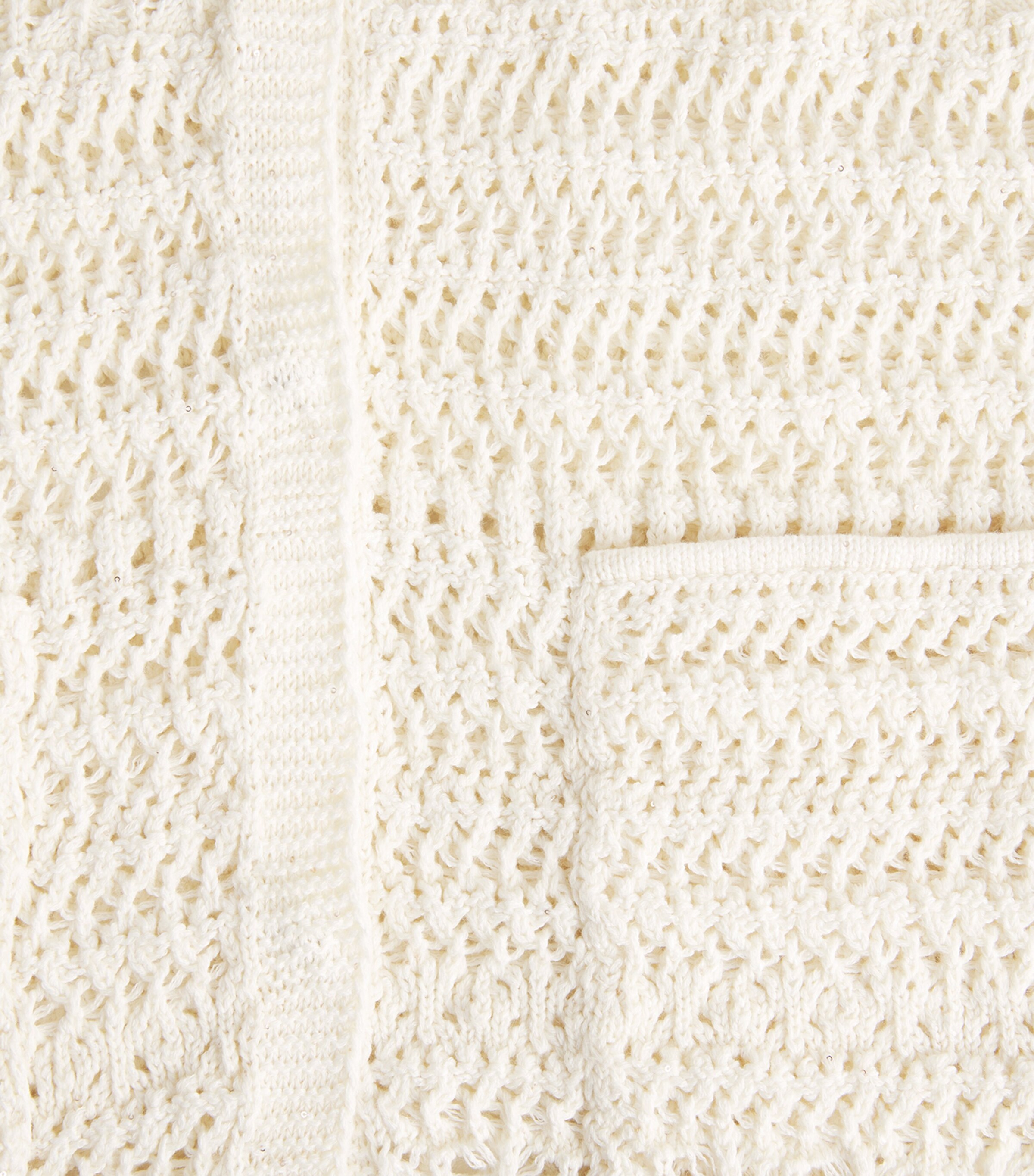 Fabiana Filippi Womens Cotton-Blend Cardigan Bianco Image 6