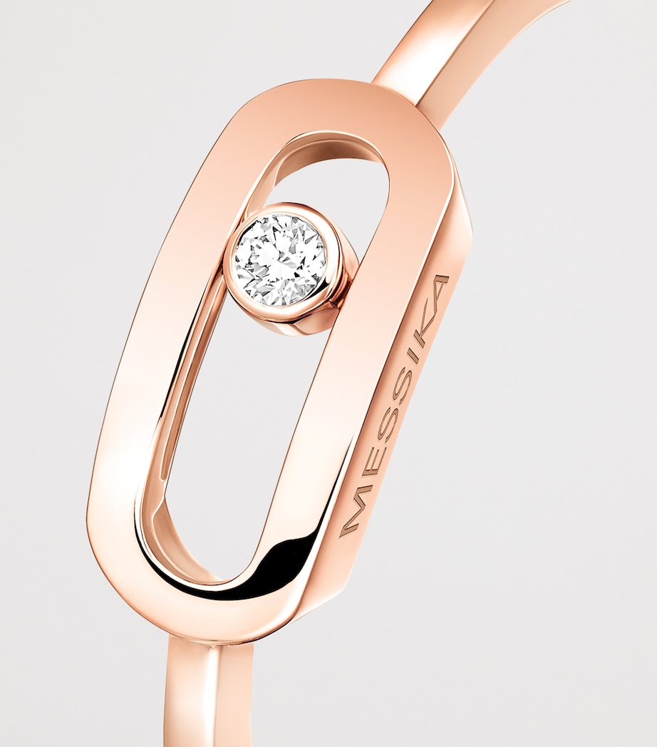 Messika Move Uno Pink Gold and Diamond Ring Pink Gold Image 3