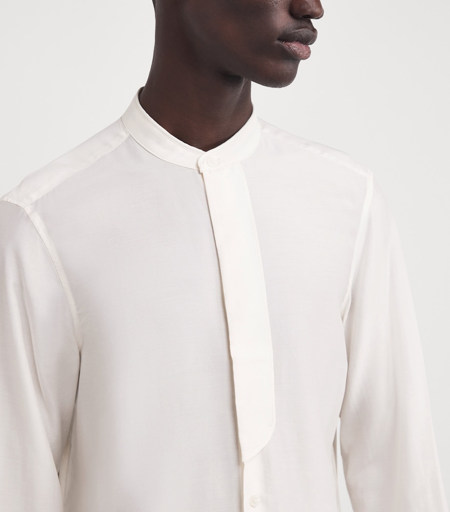 Modal-Silk Guru-Collar Shirt U0003 Image 6