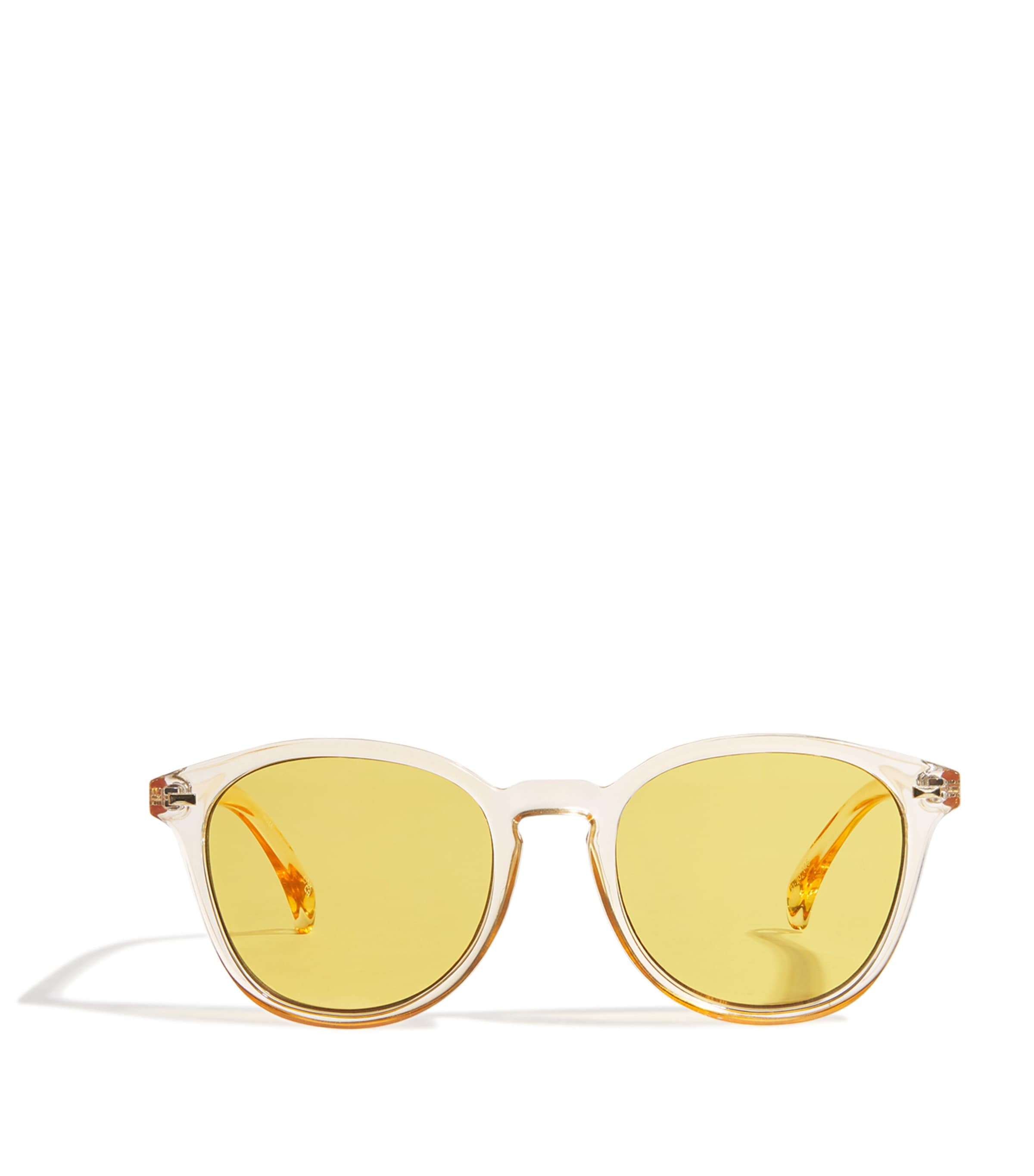 Le Specs Thin Round Bandwagon Sunglasses