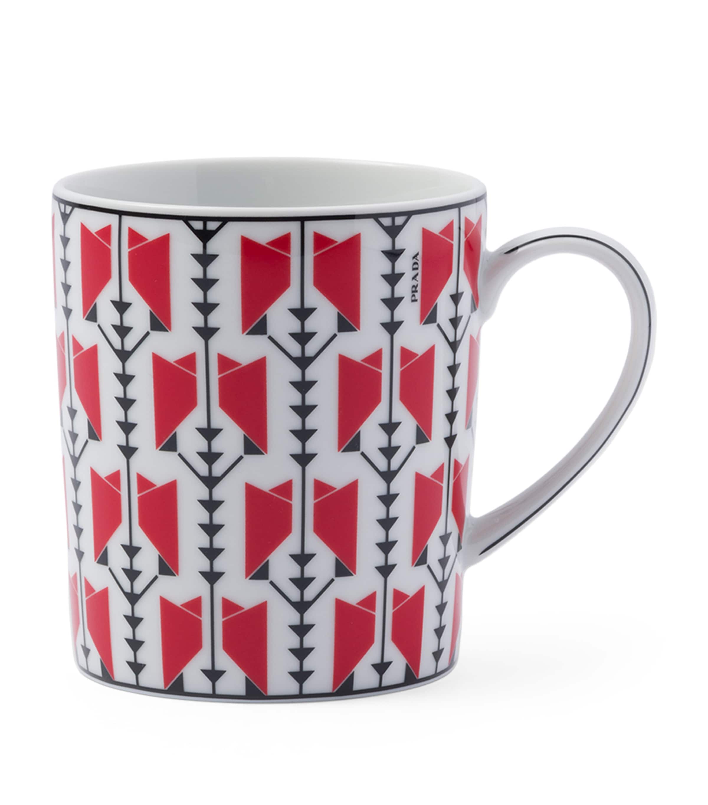 Prada Porcelain Mug In Red