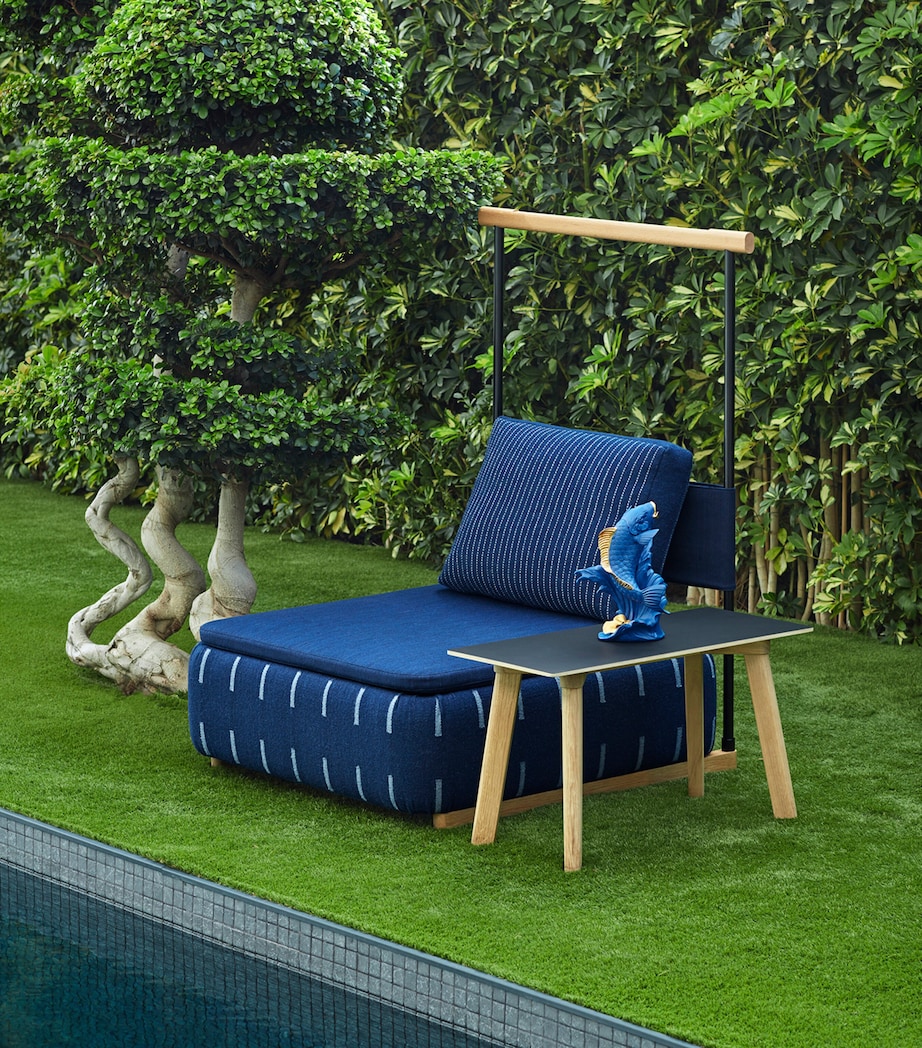 Porcelain Koi Carp Figurine WHITE & BLUE Image 3