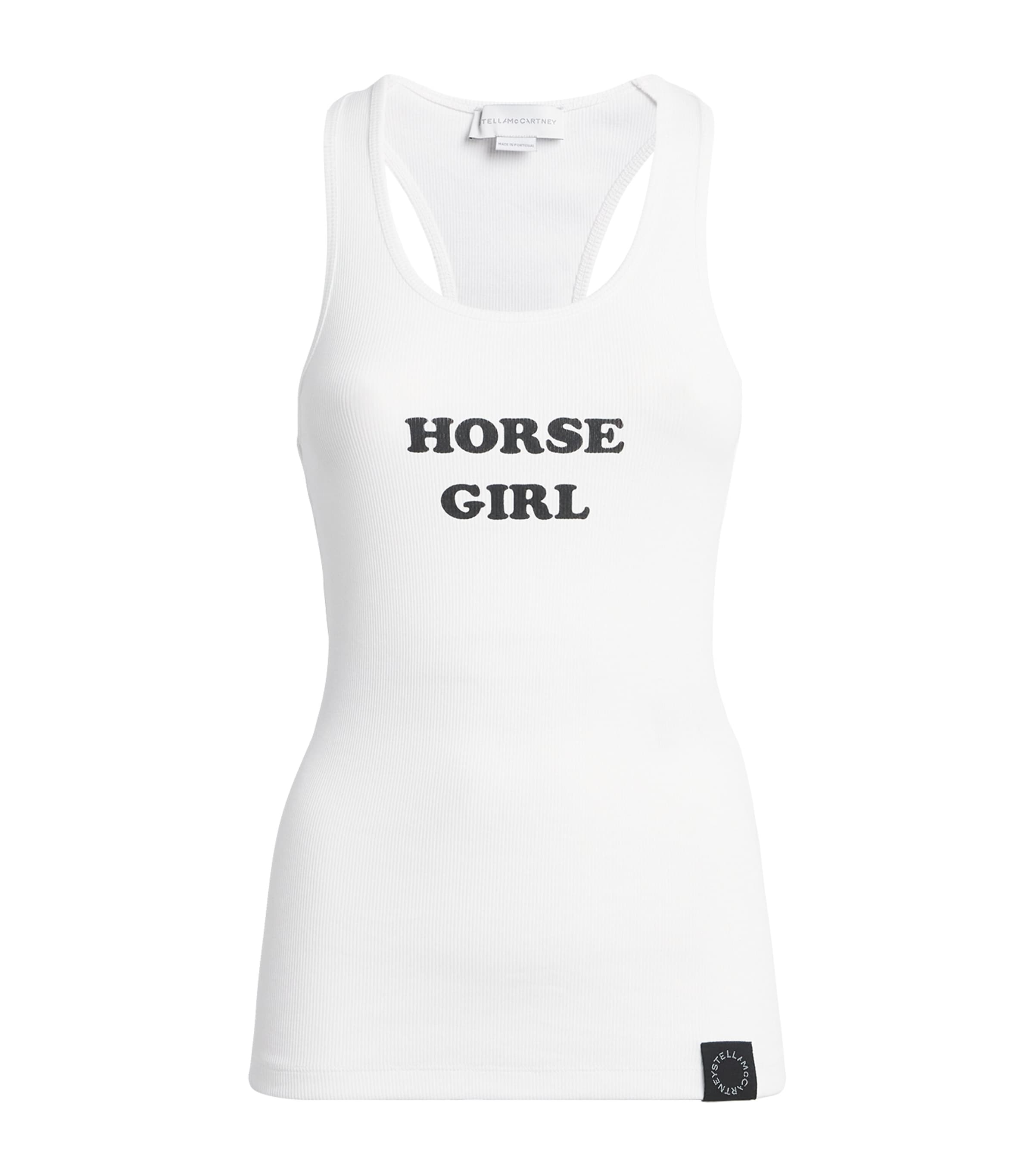 Stella McCartney Womens Horsegirl Tank Top Pure White Image 1