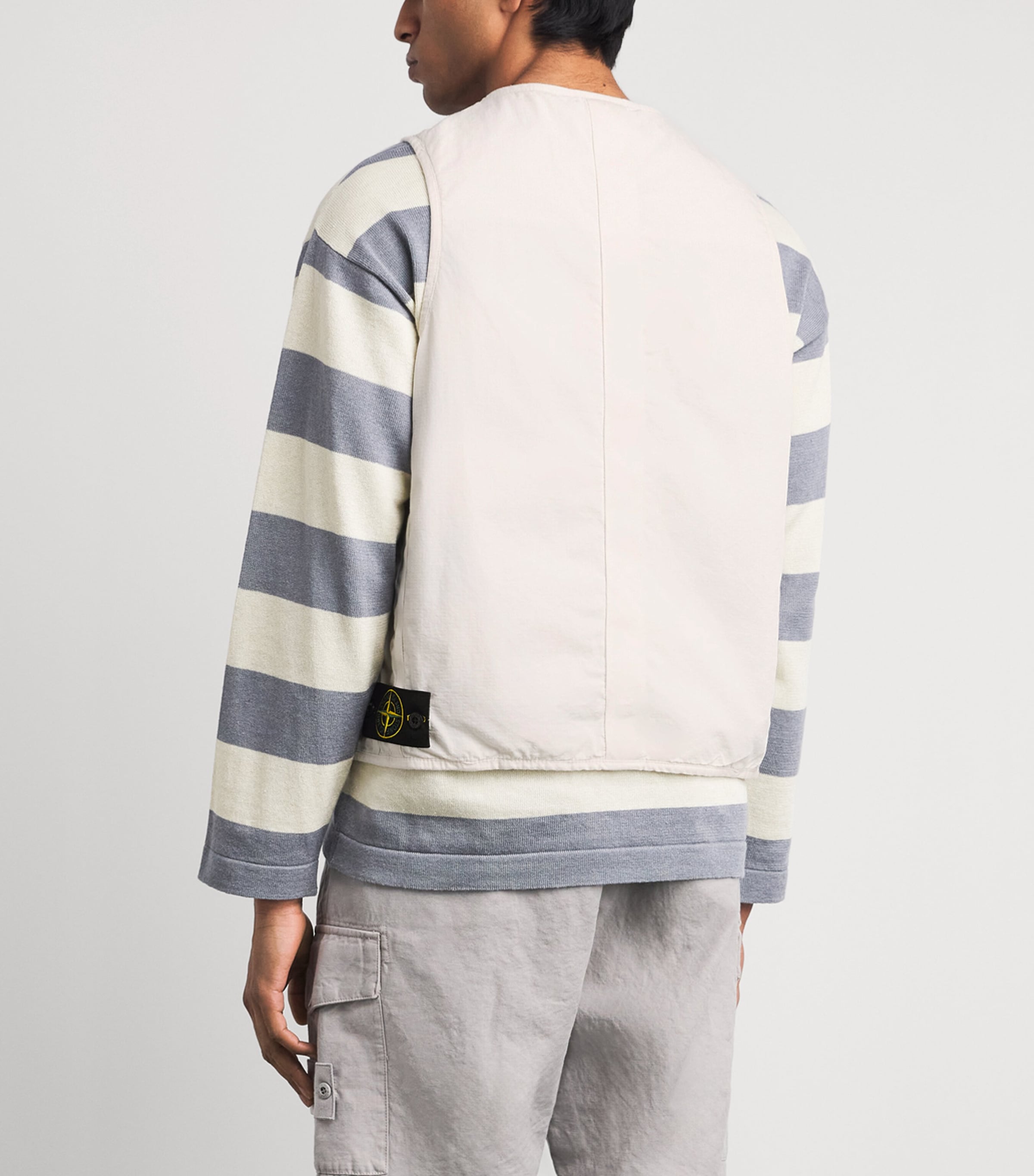 Stone Island Mens Ripstop Zip-Up Gilet Image 5