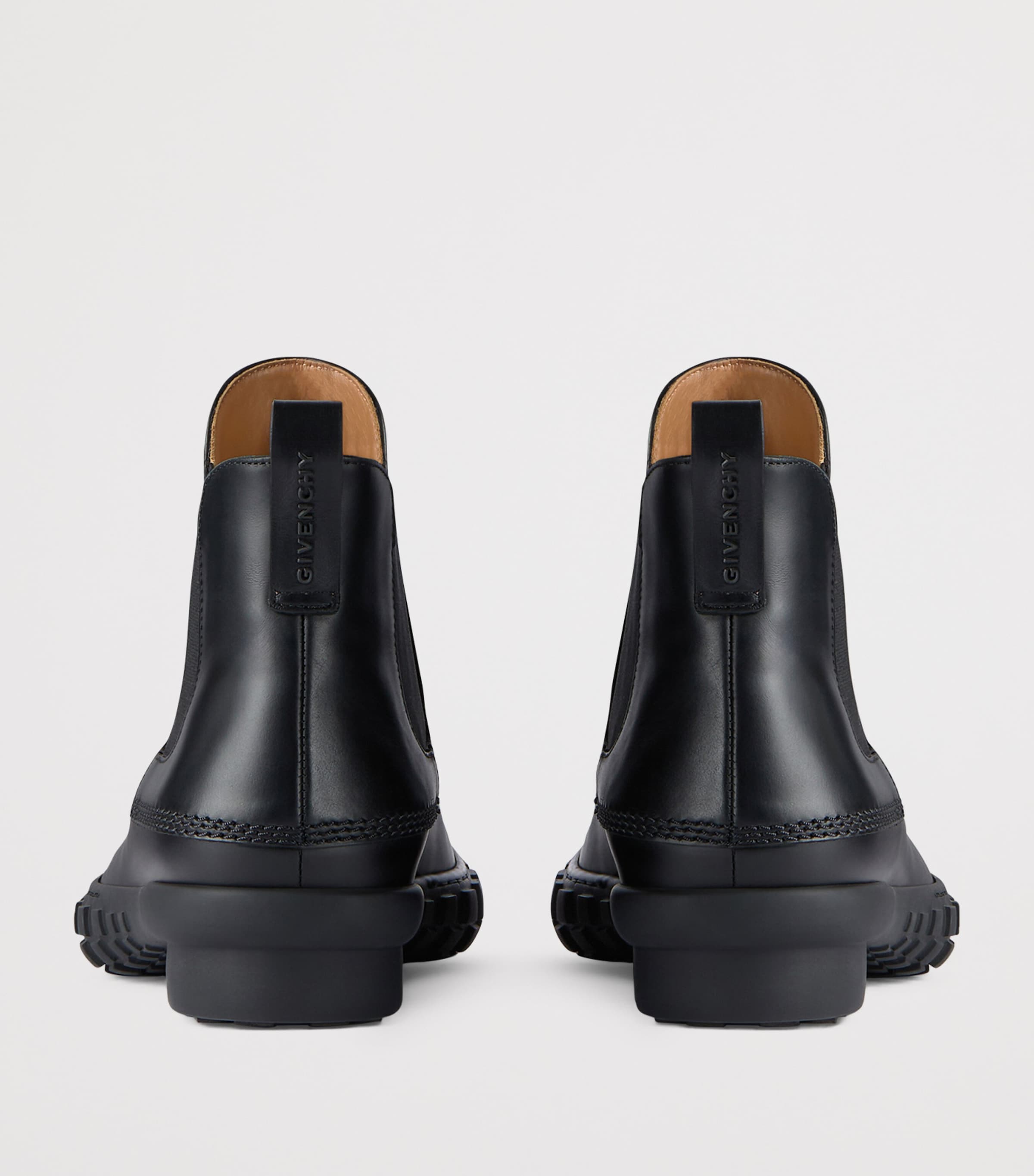 Leather Echo Chelsea Boots BLACK Image 5