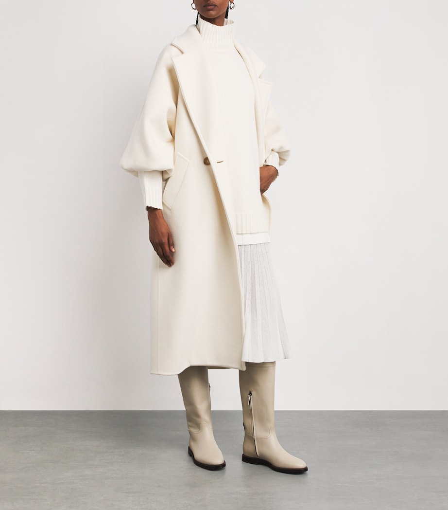 Cashmere High-Neck Sweater WHITE Image 2