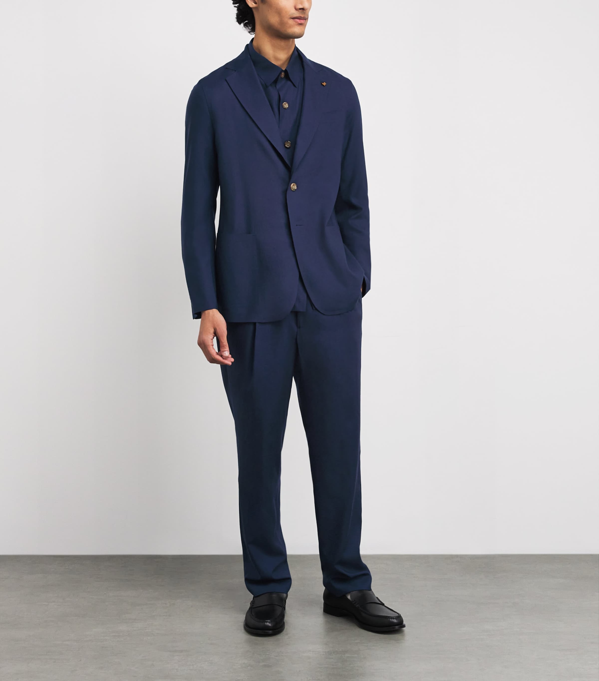 Cashmere Blazer 46237 DARK BLUE Image 2