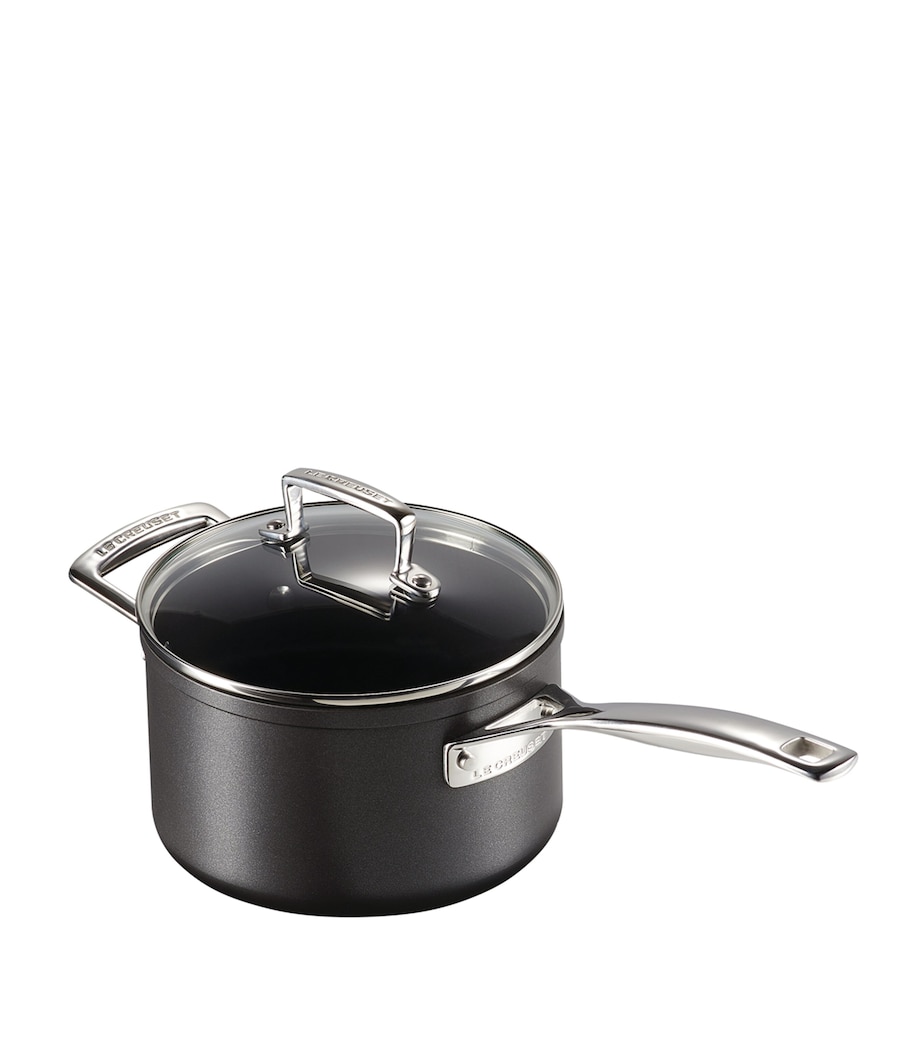 Toughened Non-Stick Saucepan (18cm) BLACK Image 1