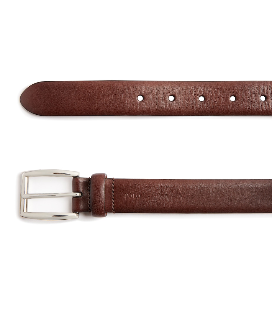Leather Harness Dress Belt BROWN Image 4
