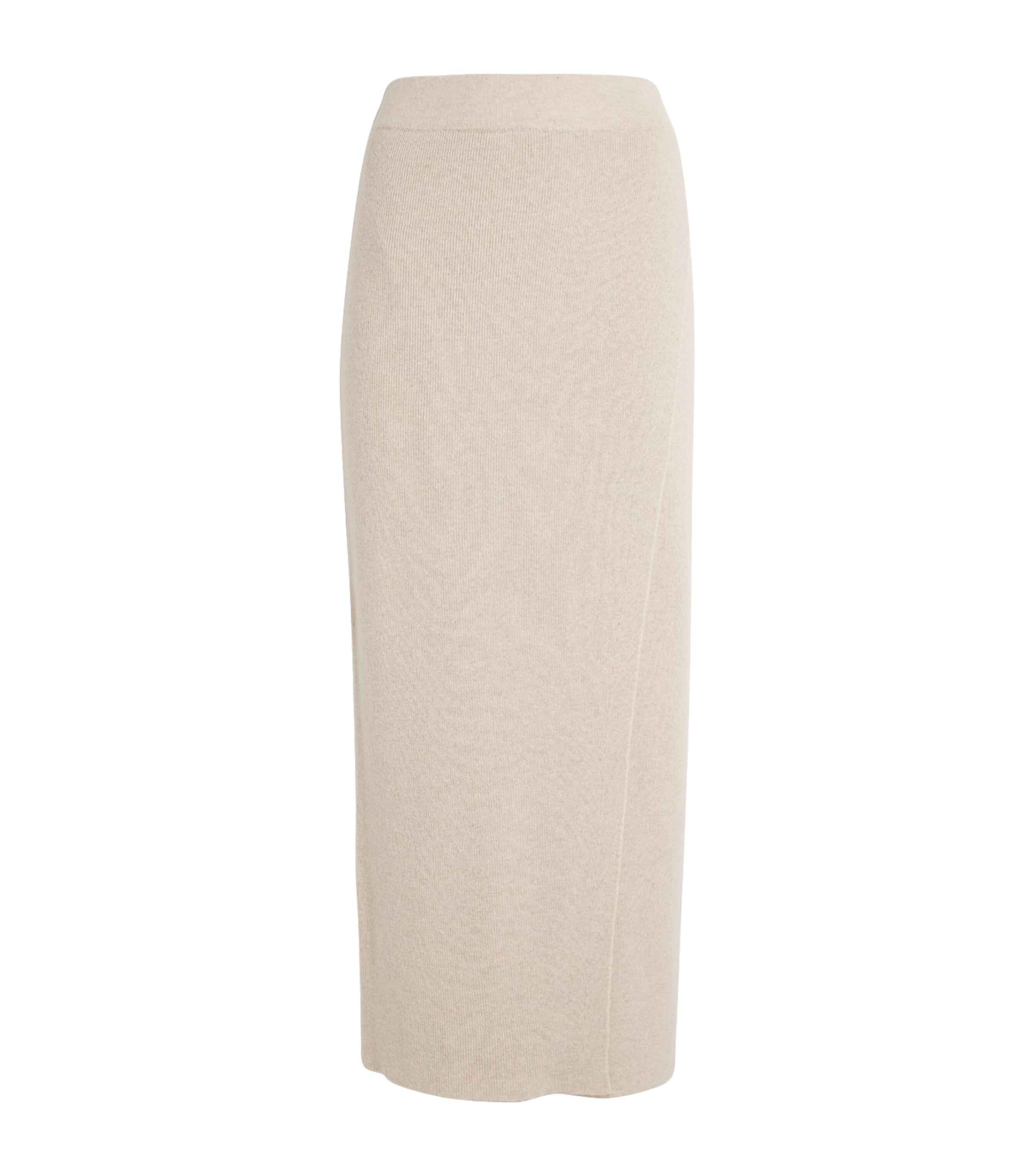 Falke Lambswool Wrap Midi Skirt In Beige