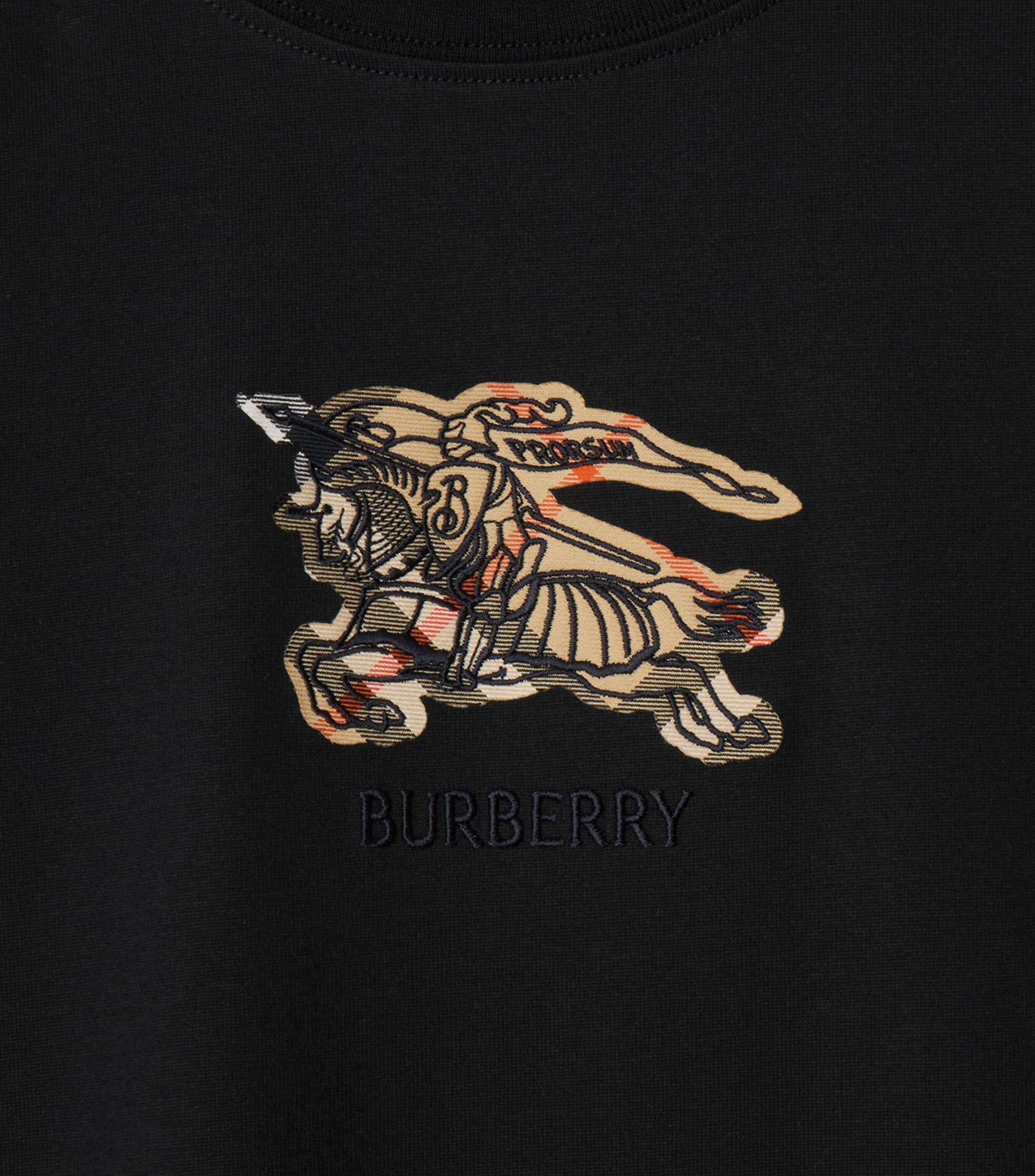 Cotton Check EKD T-Shirt BLACK Image 4