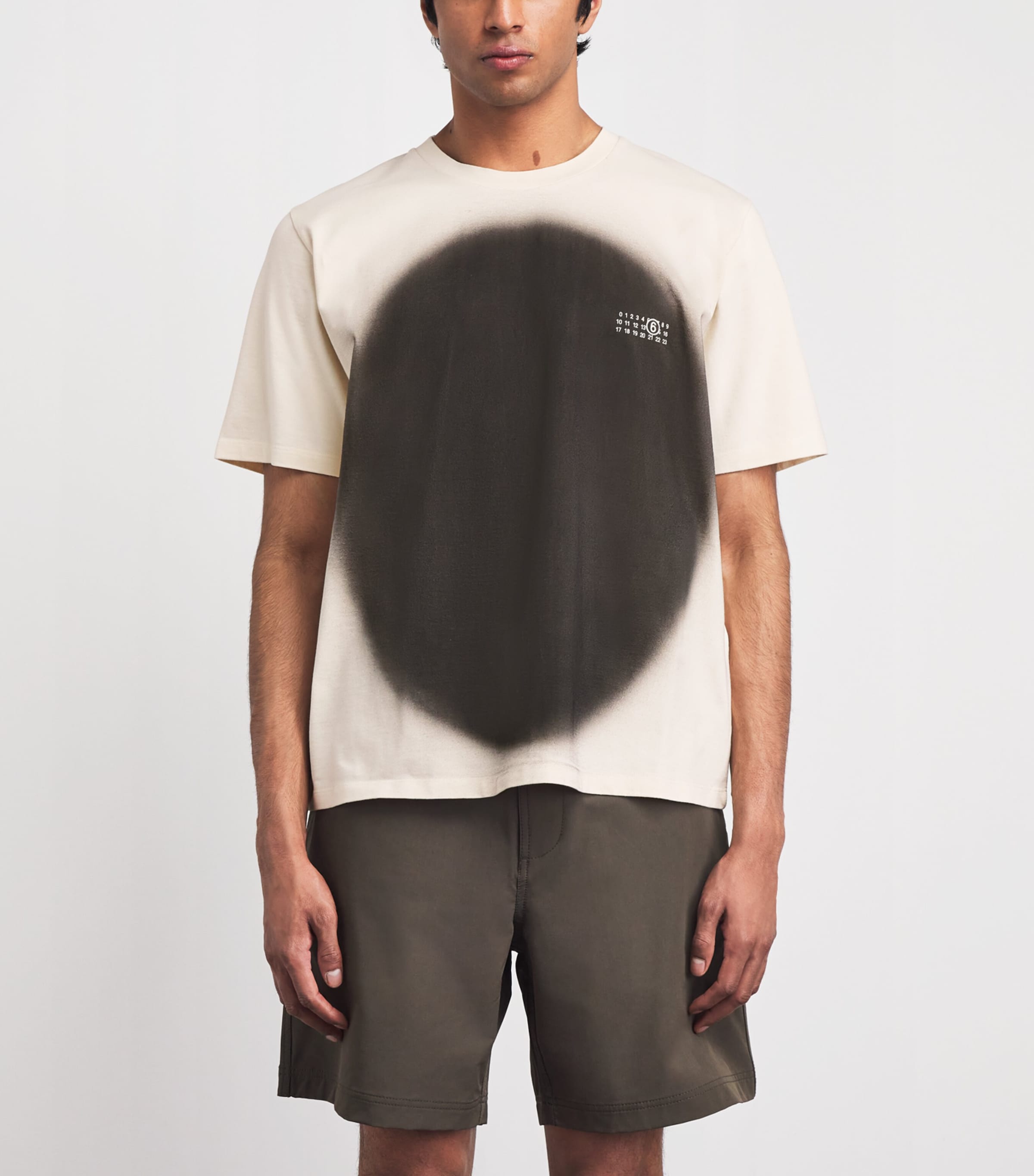 MM6 Maison Margiela Mens Blur Print T-Shirt Image 4