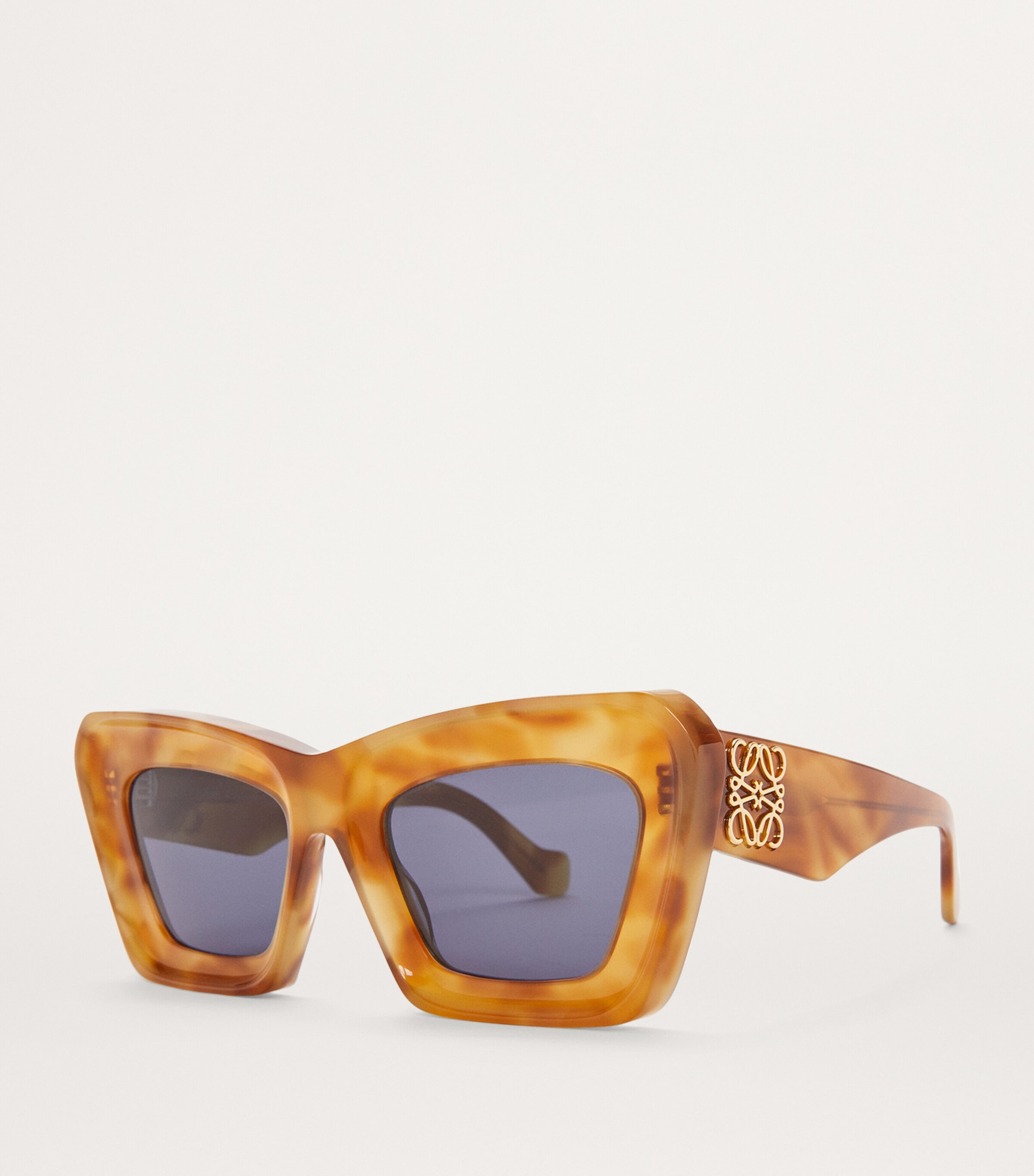 LOEWE Bevelled Cat Eye Sunglasses Shiny Blonde Havana/ Image 2
