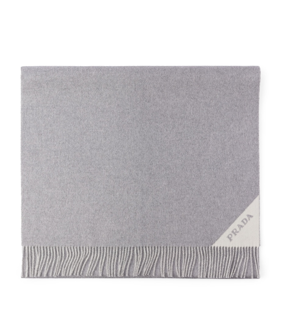 Wool-Cashmere Logo Scarf F0N8C Image 1