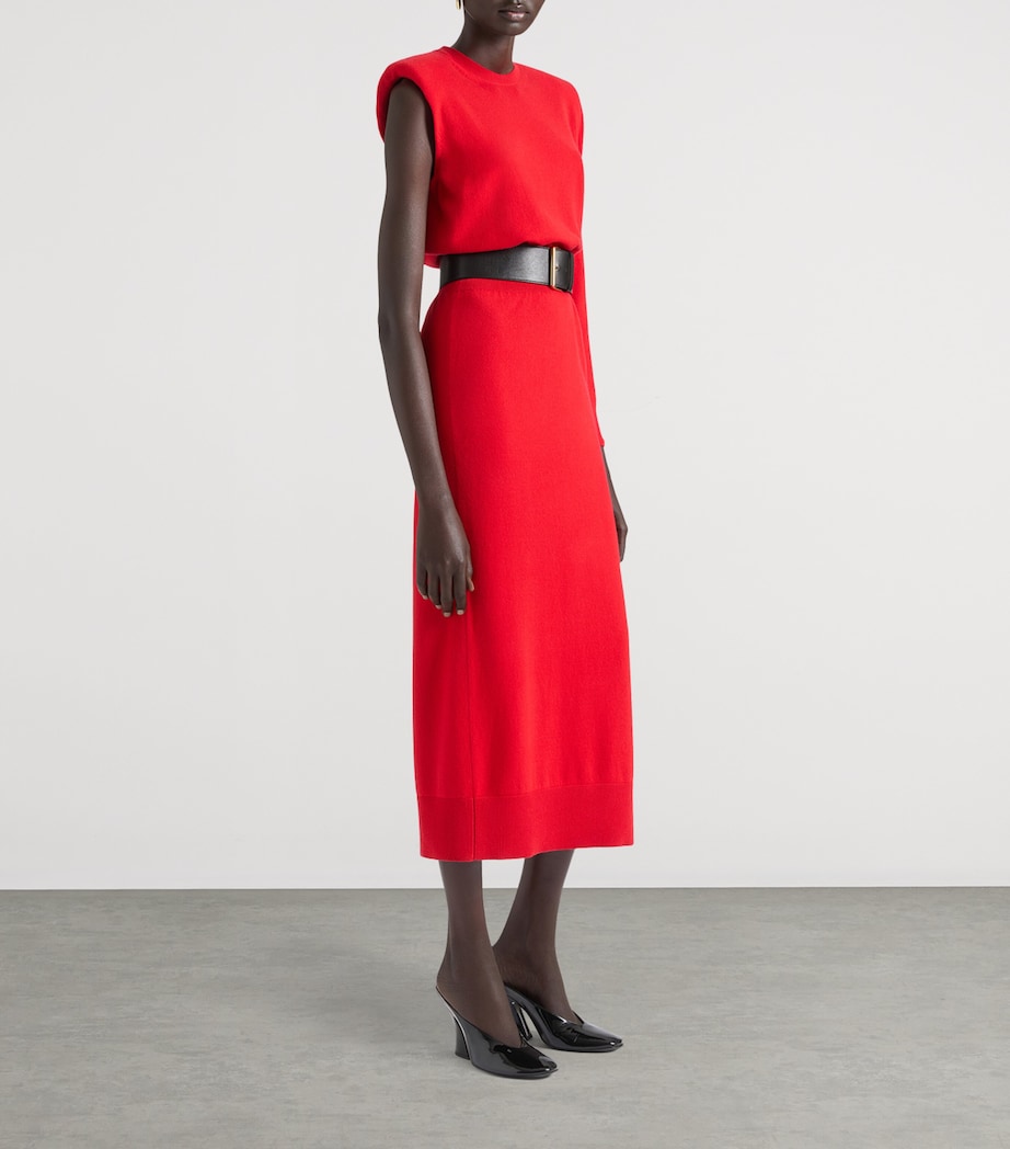 One-Sleeve Midi Dress VERMILLON Image 3