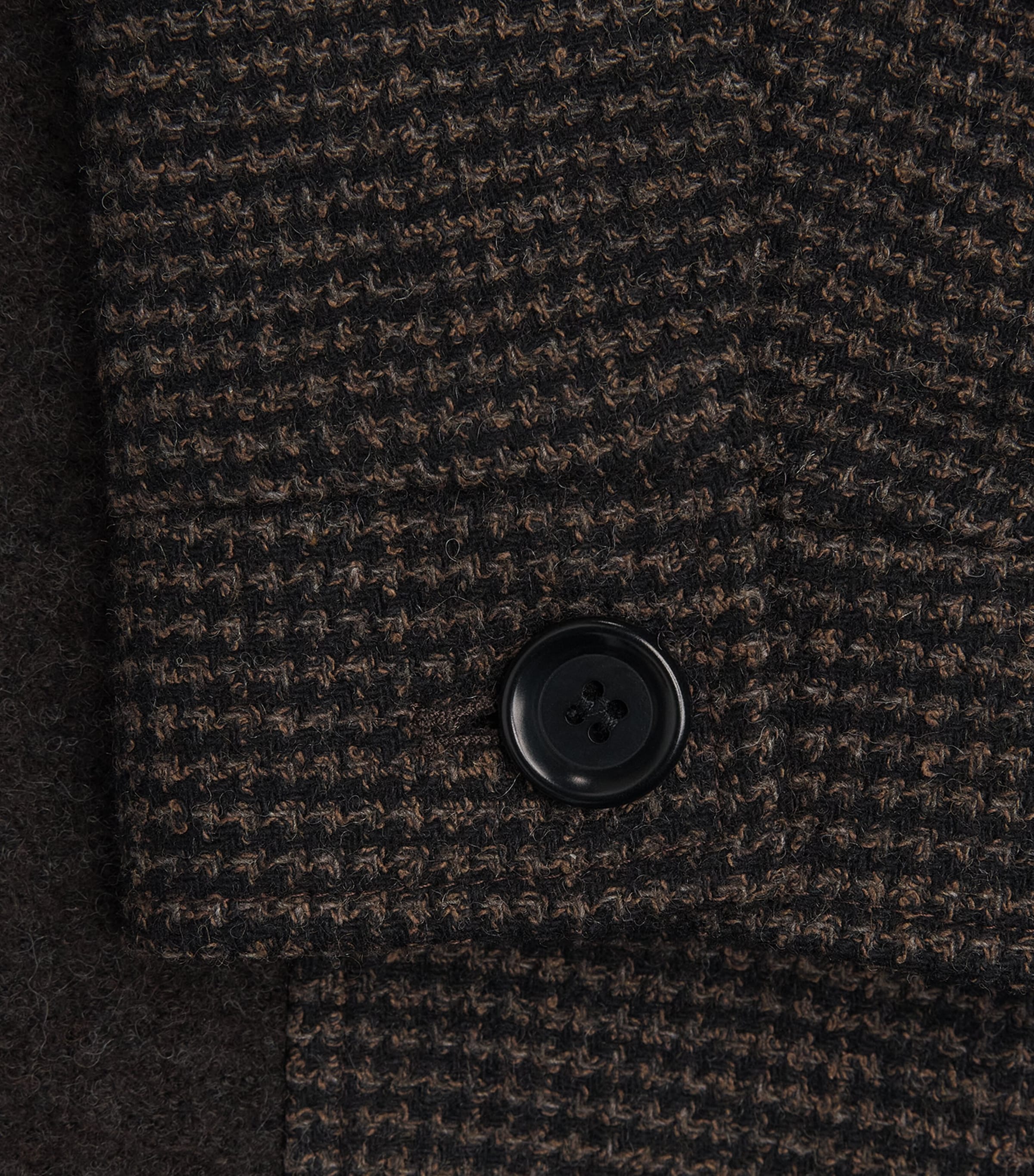 Oliver Spencer Mens Houndstooth Renbourne Jacket Brown Image 6