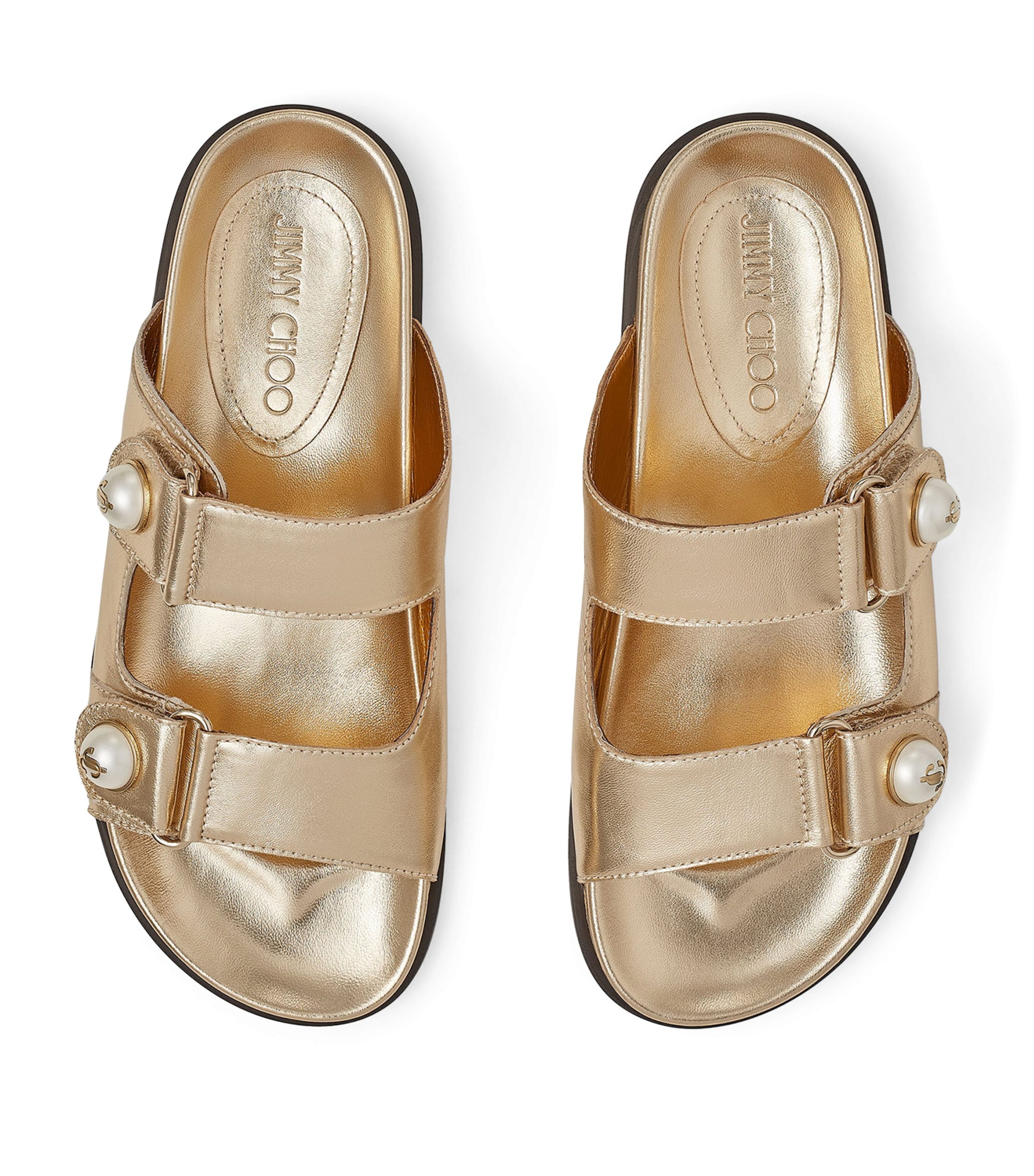 Fayence Leather Sandals GOLD Image 3