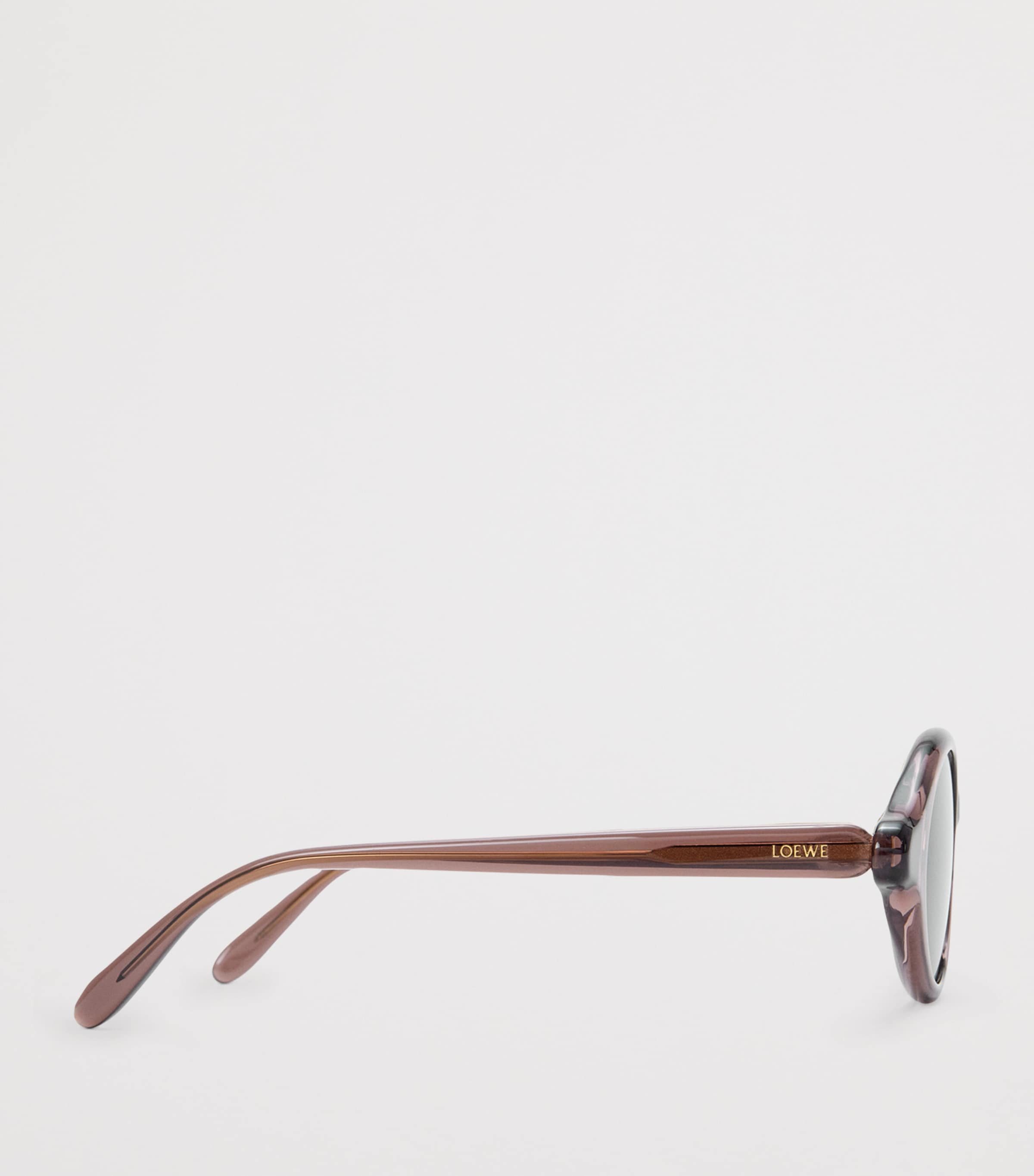 LOEWE Epsilon Slim Sunglasses Transparent Brown Image 3