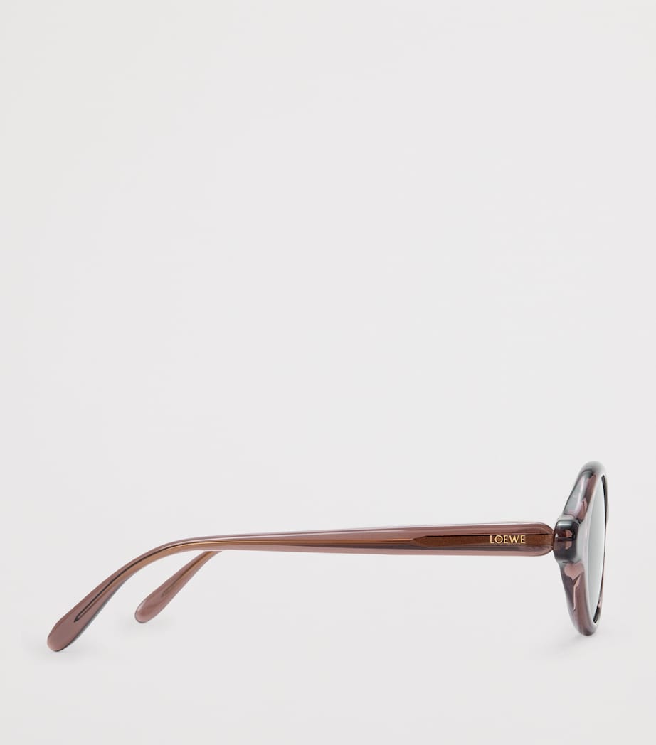 LOEWE Epsilon Slim Sunglasses Transparent Brown Image 3