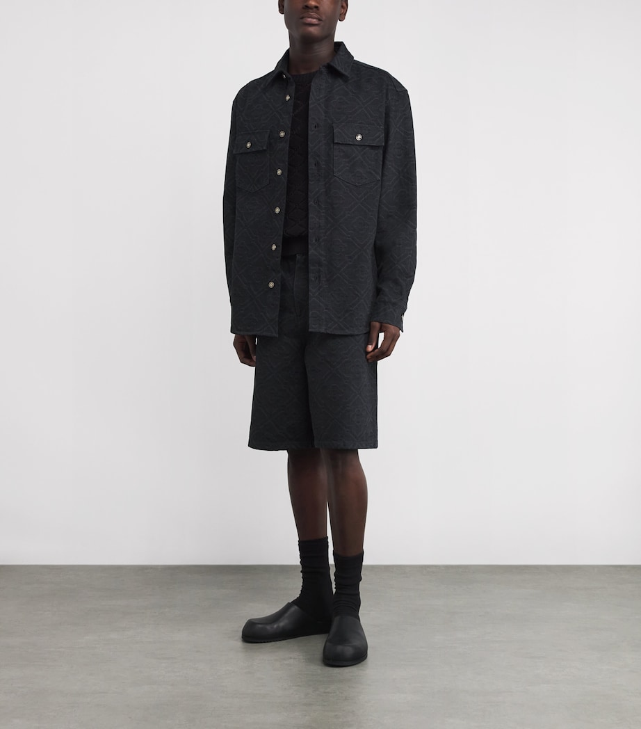 Denim Laser Monogram Shirt BLACK LASER Image 2