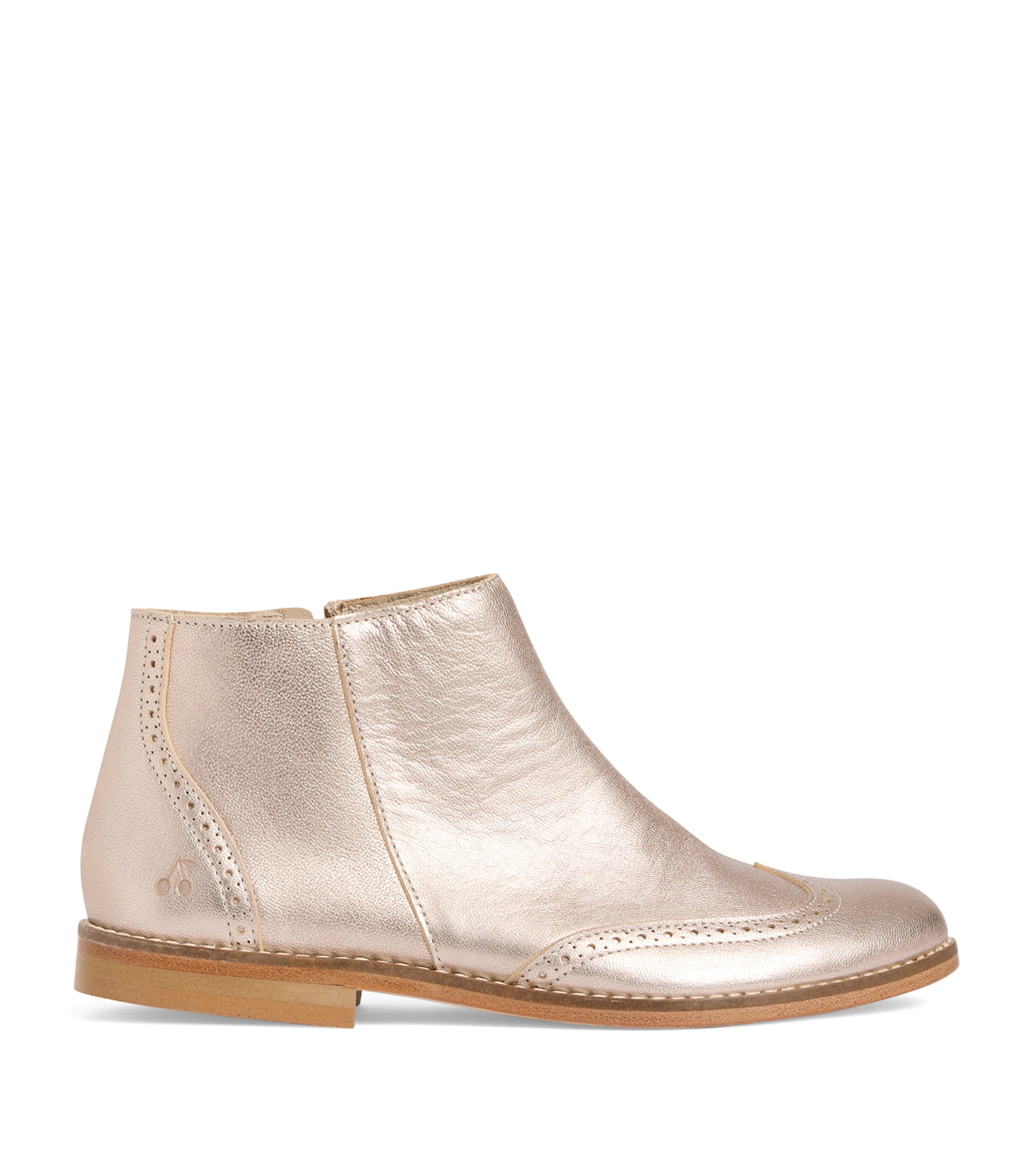 Leather Janette Ankle Boots OR ROSE Image 1