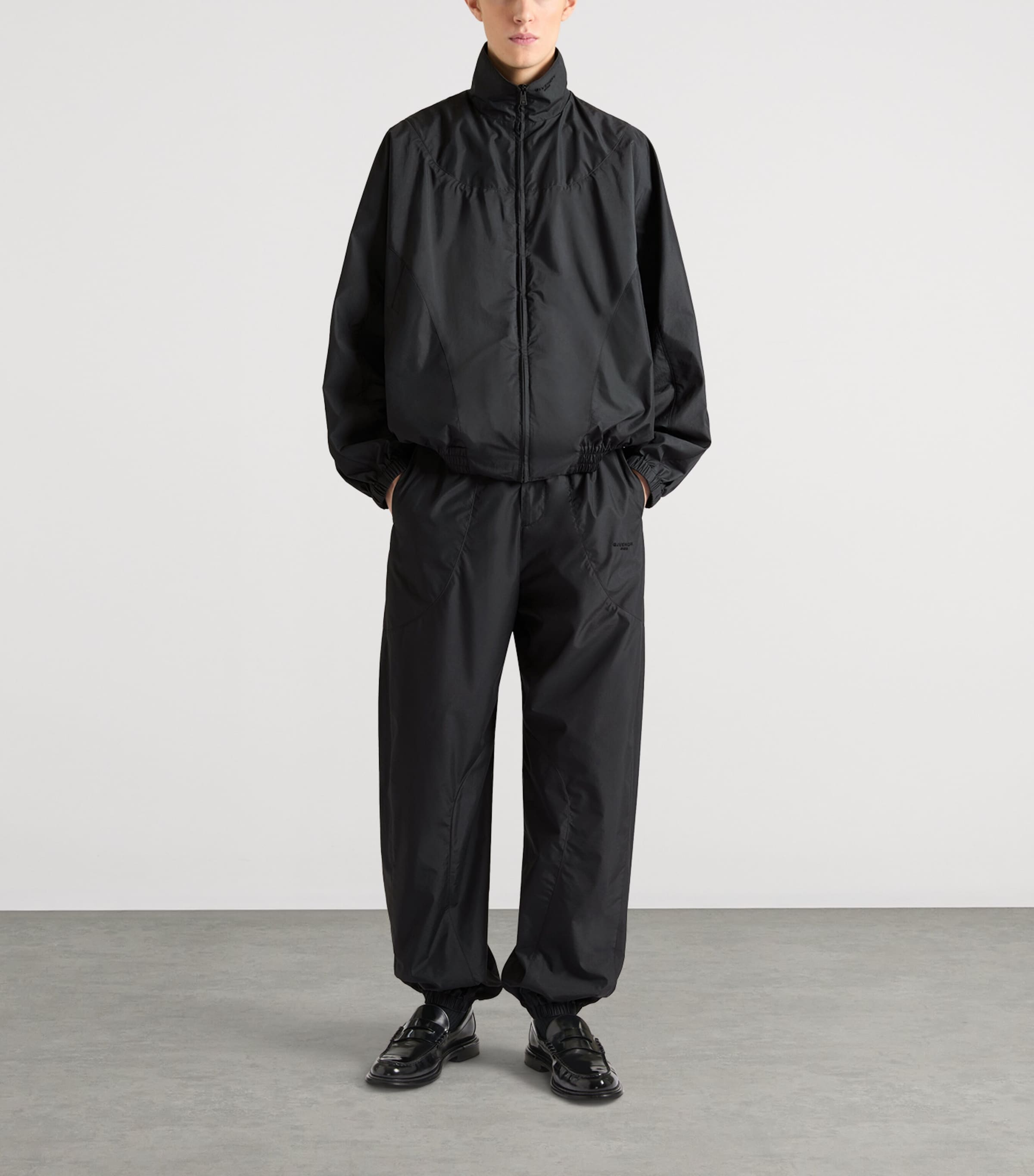Givenchy Mens Technical Wide-Leg Trousers Image 2