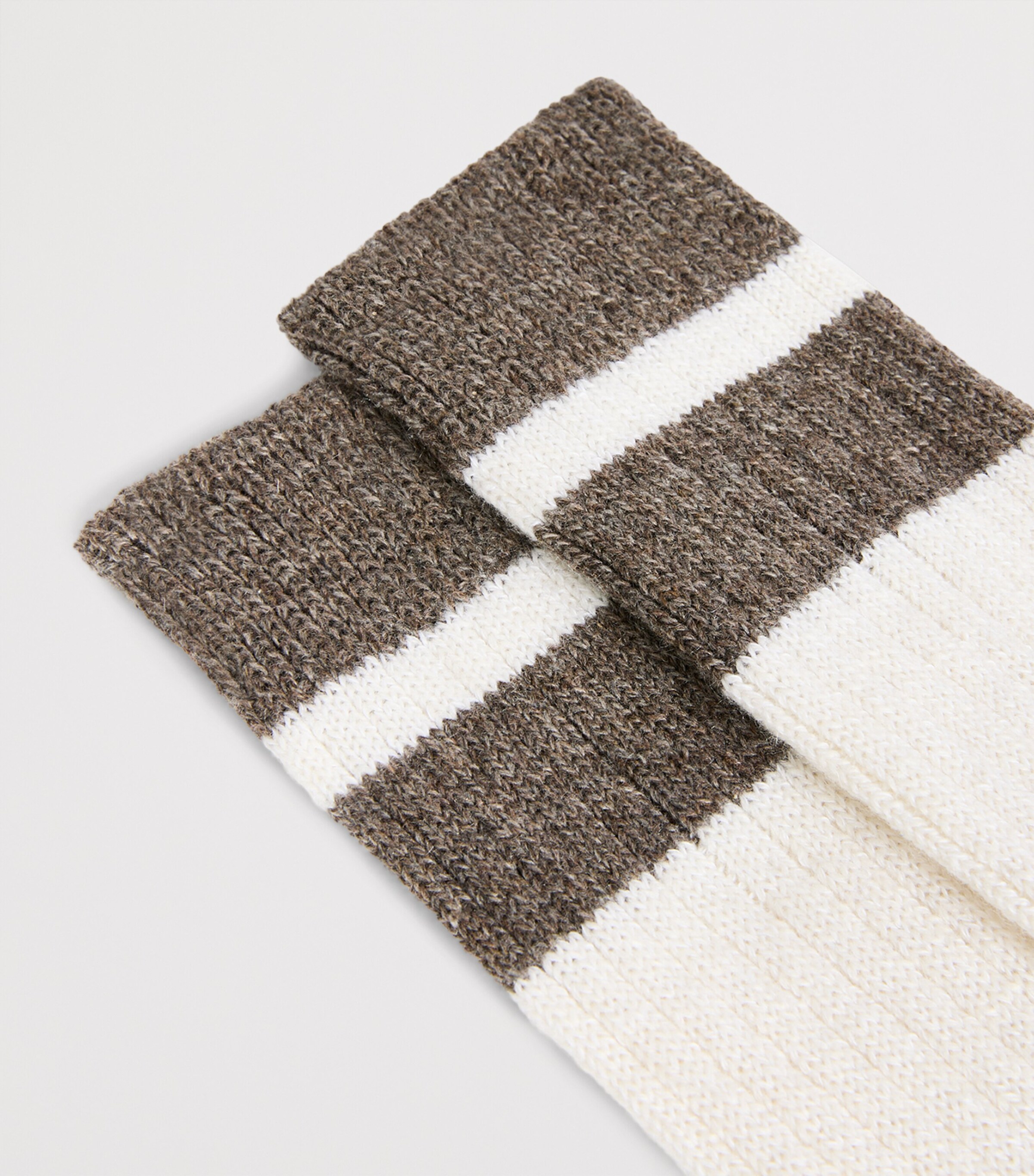 Dunhill Mens Cashmere-Cotton Stripe Socks Image 2