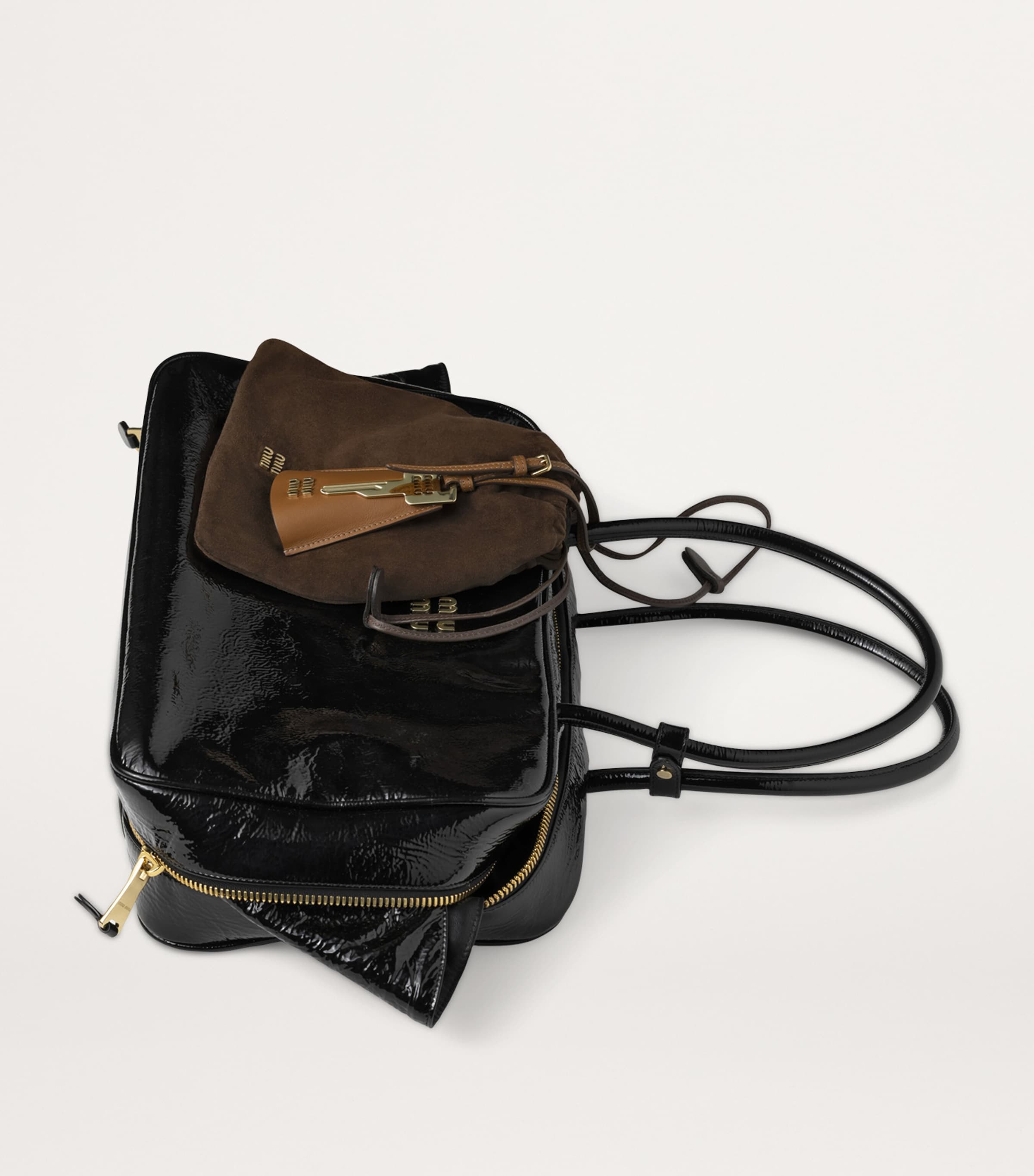 Suede Drawstring Pouch F0324 Image 3