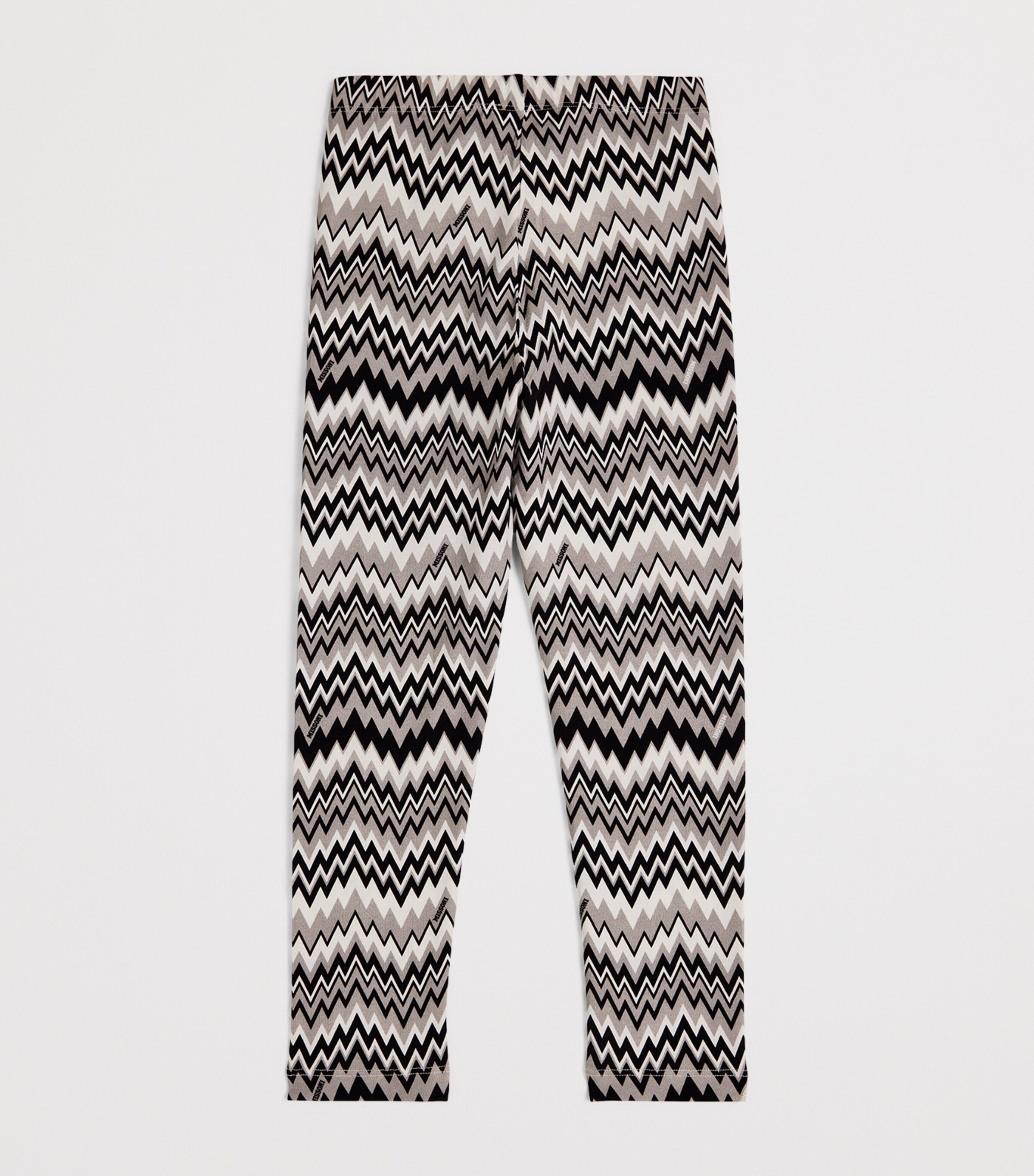 Zigzag Leggings (4-14 Years) 900NEGREY/BLACK Image 2