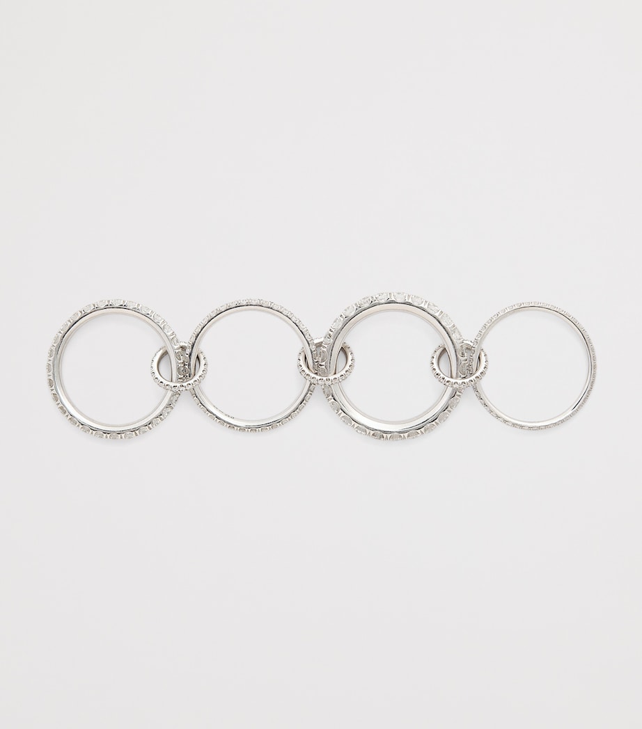 Platinum and Diamond Alix Ring PLATINUM Image 3