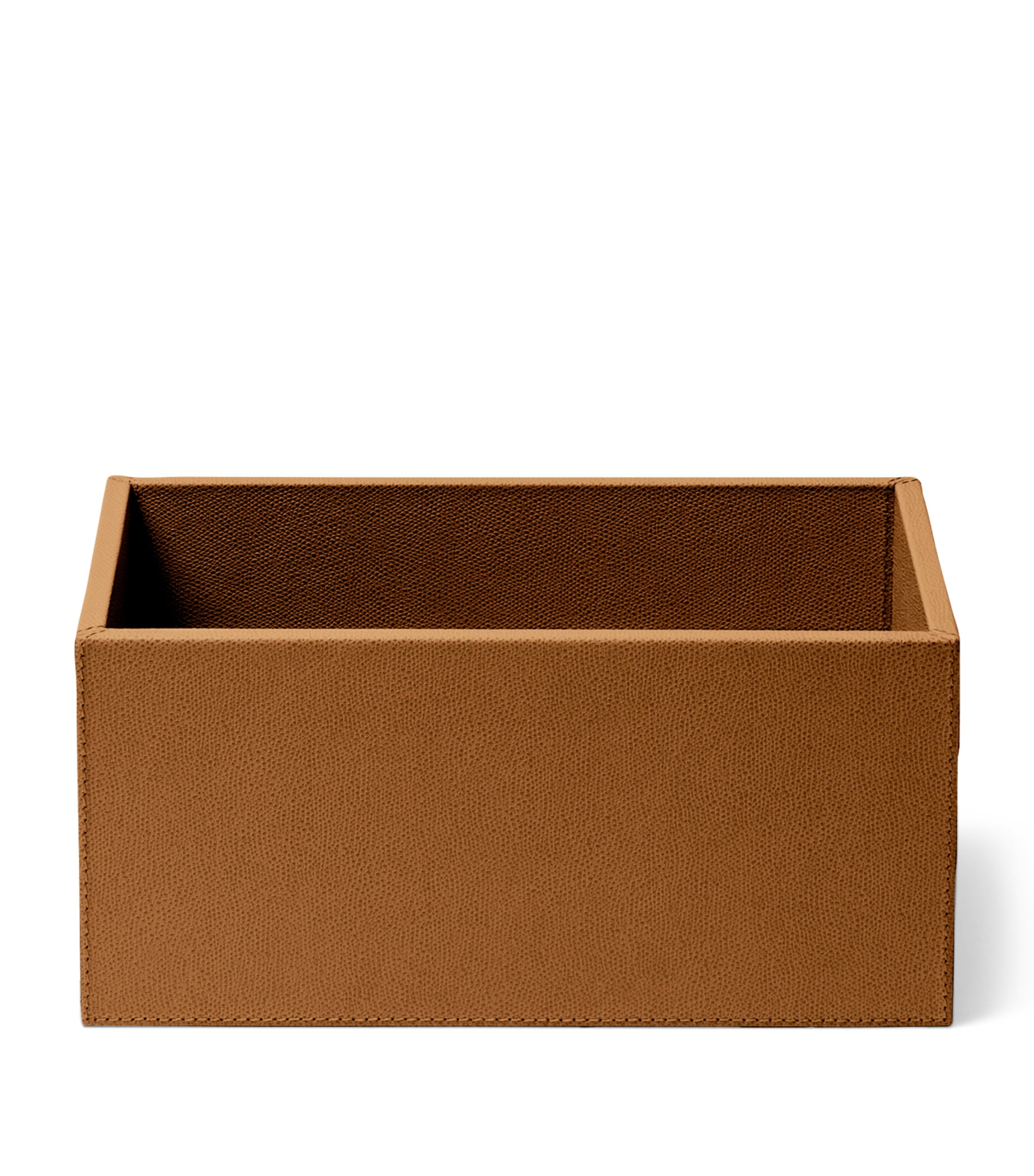 Frette Leather Otello Storage Box Tabacco Image 2