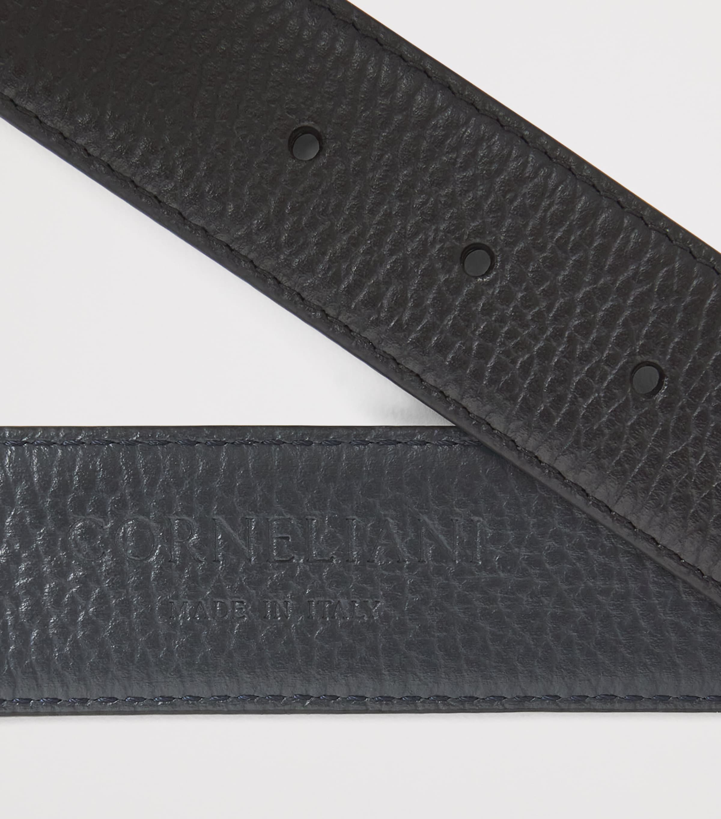 Corneliani Leather Belt Black Print Image 4