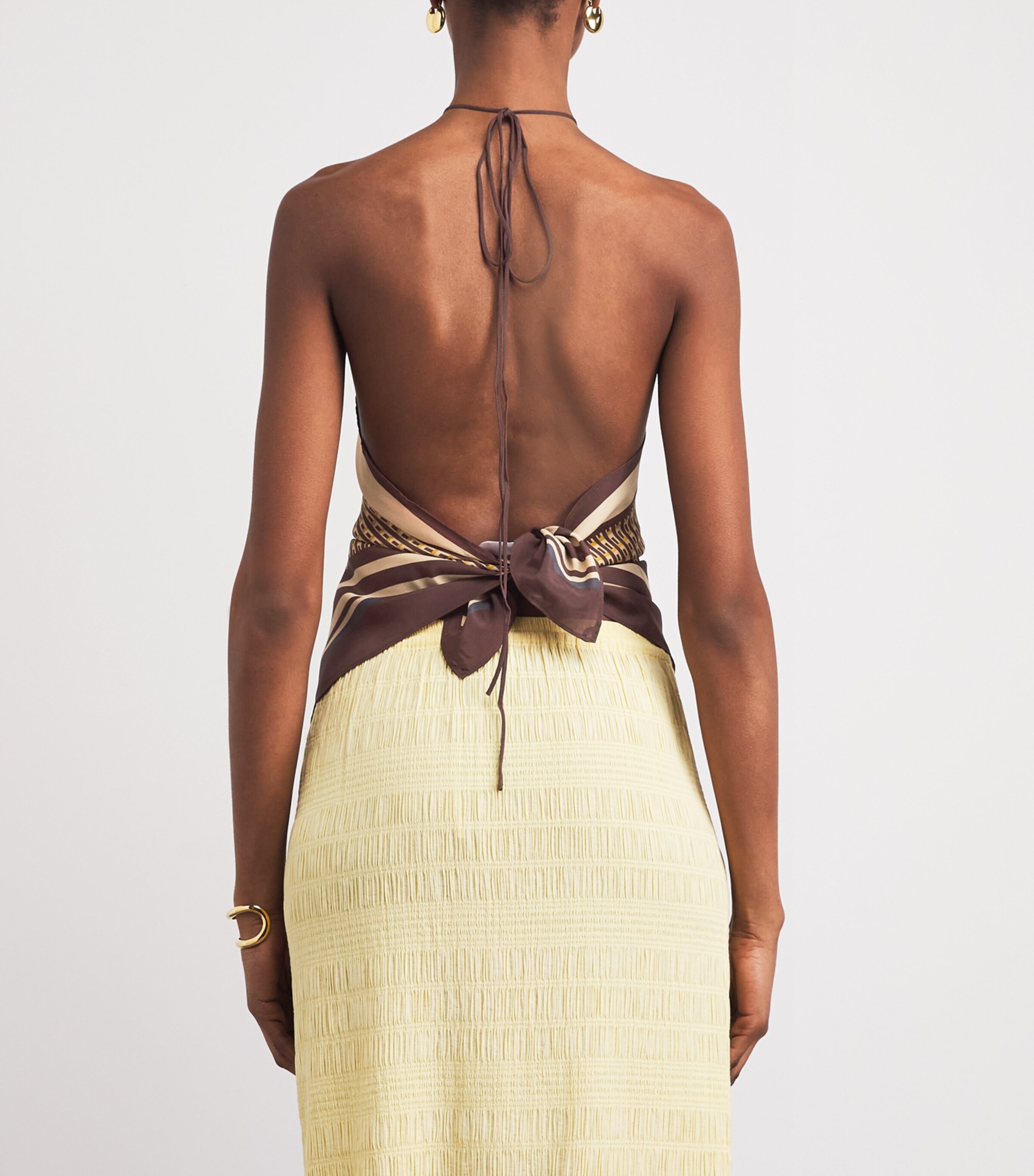 SIR. Womens Satin Cooper Scarf Top Linnea Image 5