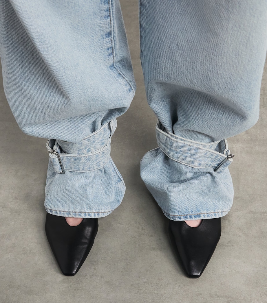 AGOLDE Womens Cinched-Hem Jeans Custom Image 3